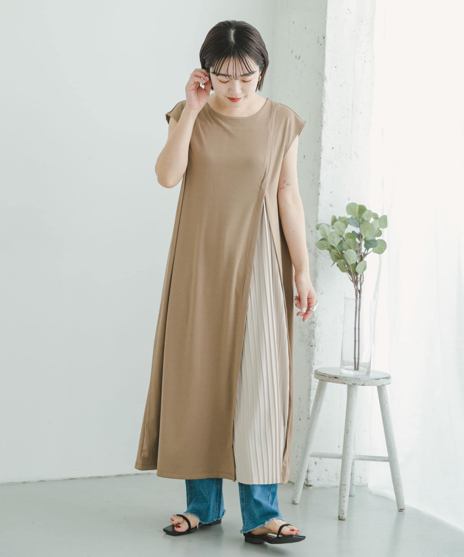 プリーツドッキングワンピース[IT35-26A012]｜URBAN RESEARCH公式 
