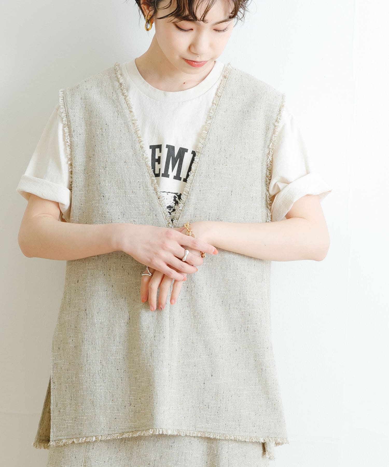 VanvesCottonツイードジレ[UR35-23O004]｜URBAN RESEARCH公式
