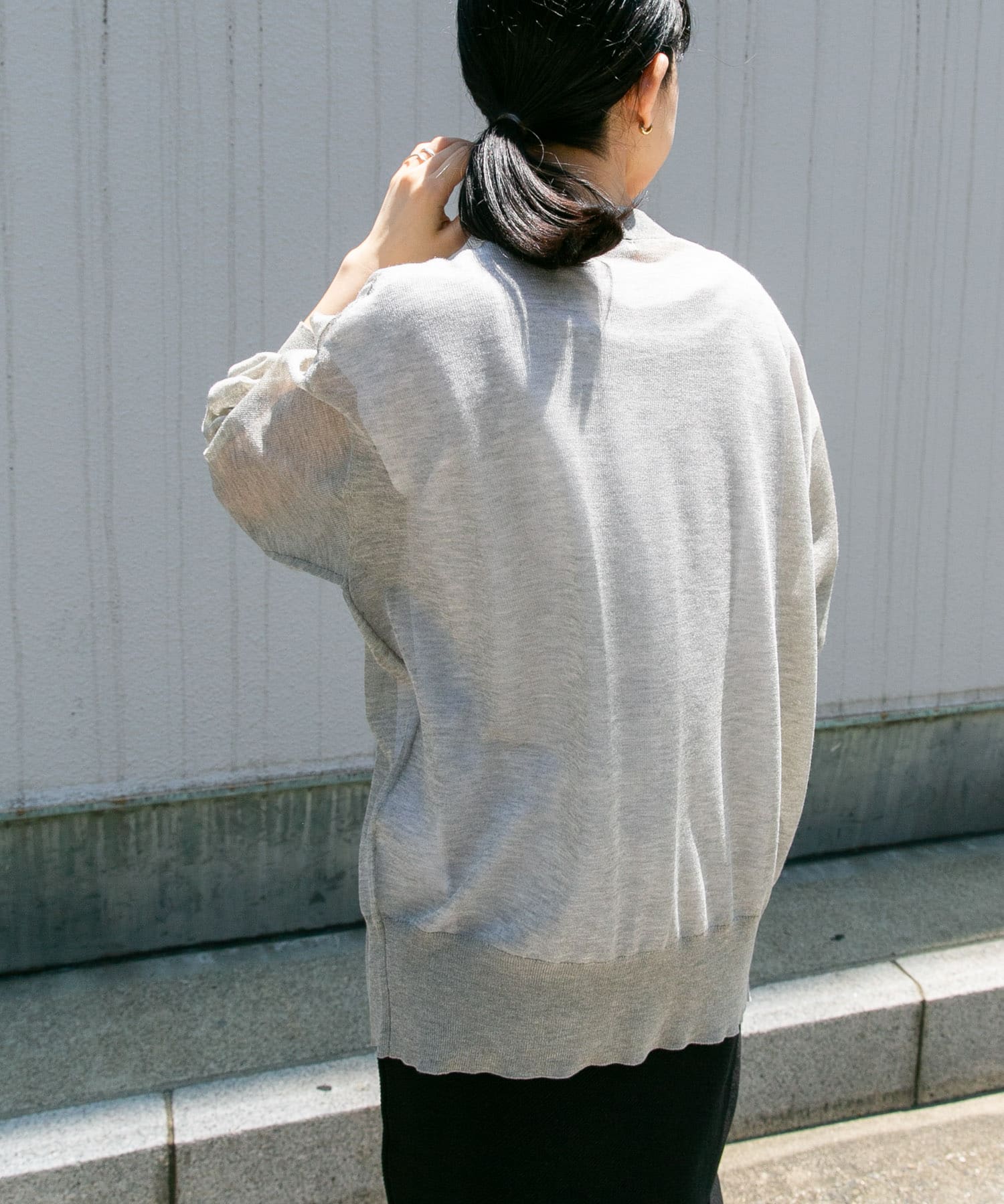 一部WEB限定カラー』『洗濯可』FORK&SPOON LEVITA V-NECK カーディガン