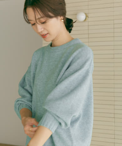 『佐藤栞里さん着用』ハミルトンウールクルーワイドプルオーバー