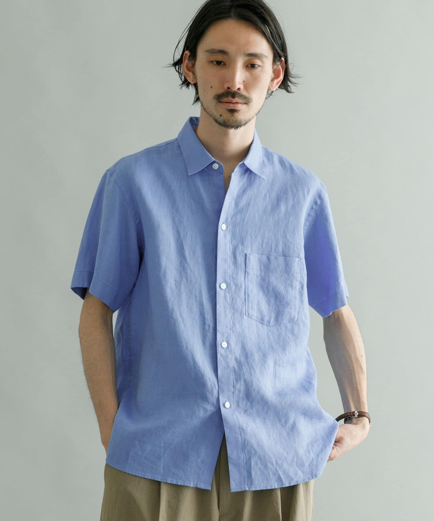 宅送] URBAN 『URBAN DOORS リネン 正規 RESEARCH ブランド 麻シャツ