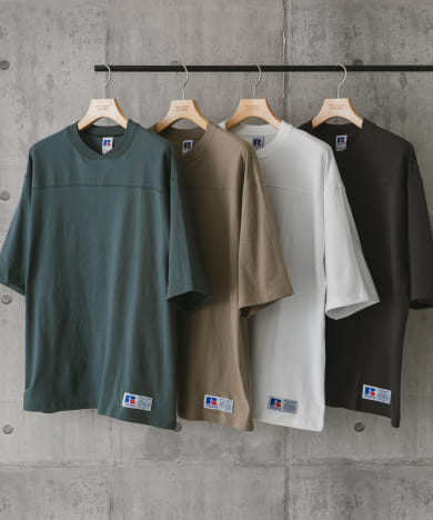 『別注』RUSSELL ATHLETIC×DOORS　FOOTBALL H/S T-SHIRTS
