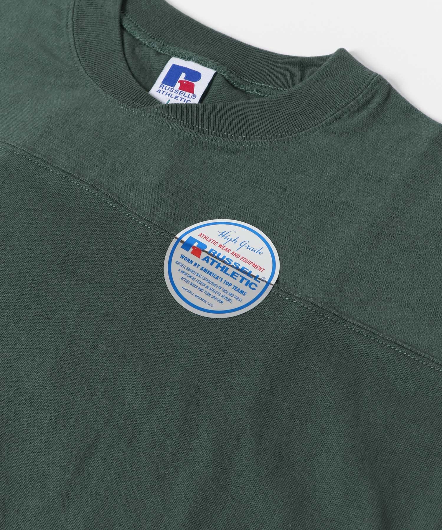 【BLUE GREEN】『別注』RUSSELL ATHLETIC*DOORS FOOTBALL H/S T-SHIRTS