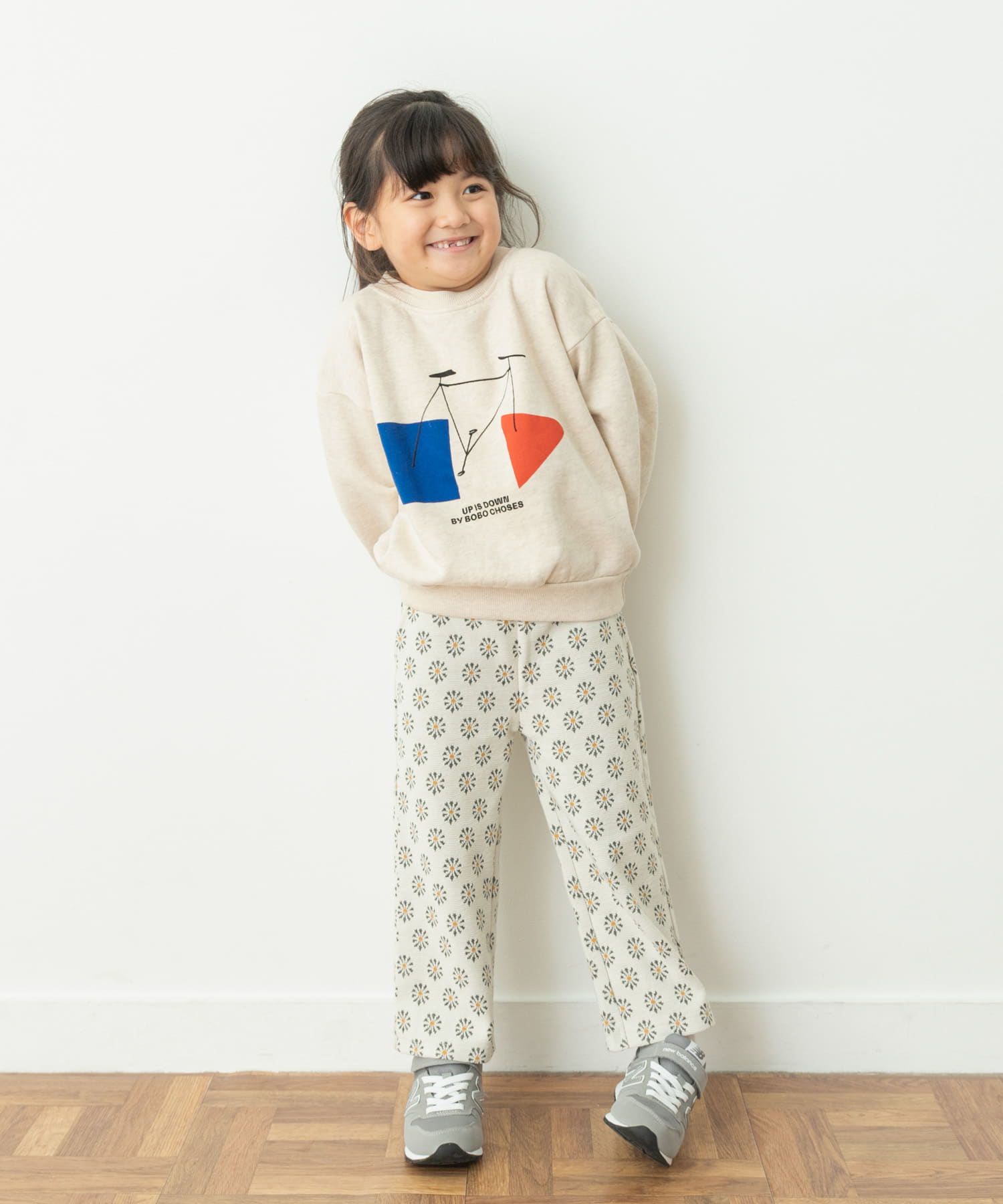 WEB限定』BOBO CHOSES Crazy Bicy sweat shirts(KIDS)[223AC036-DK36