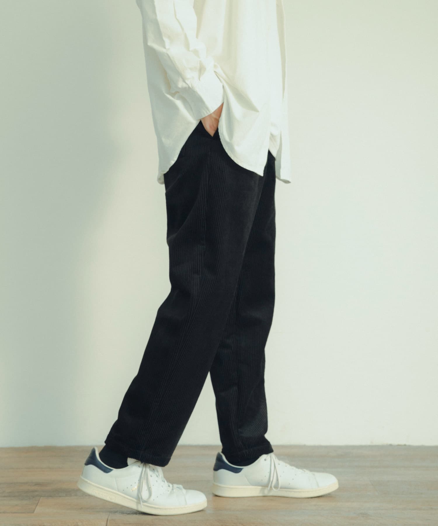 裏フリース ボンディングコーデュロイパンツ[IT37-14B004]｜URBAN