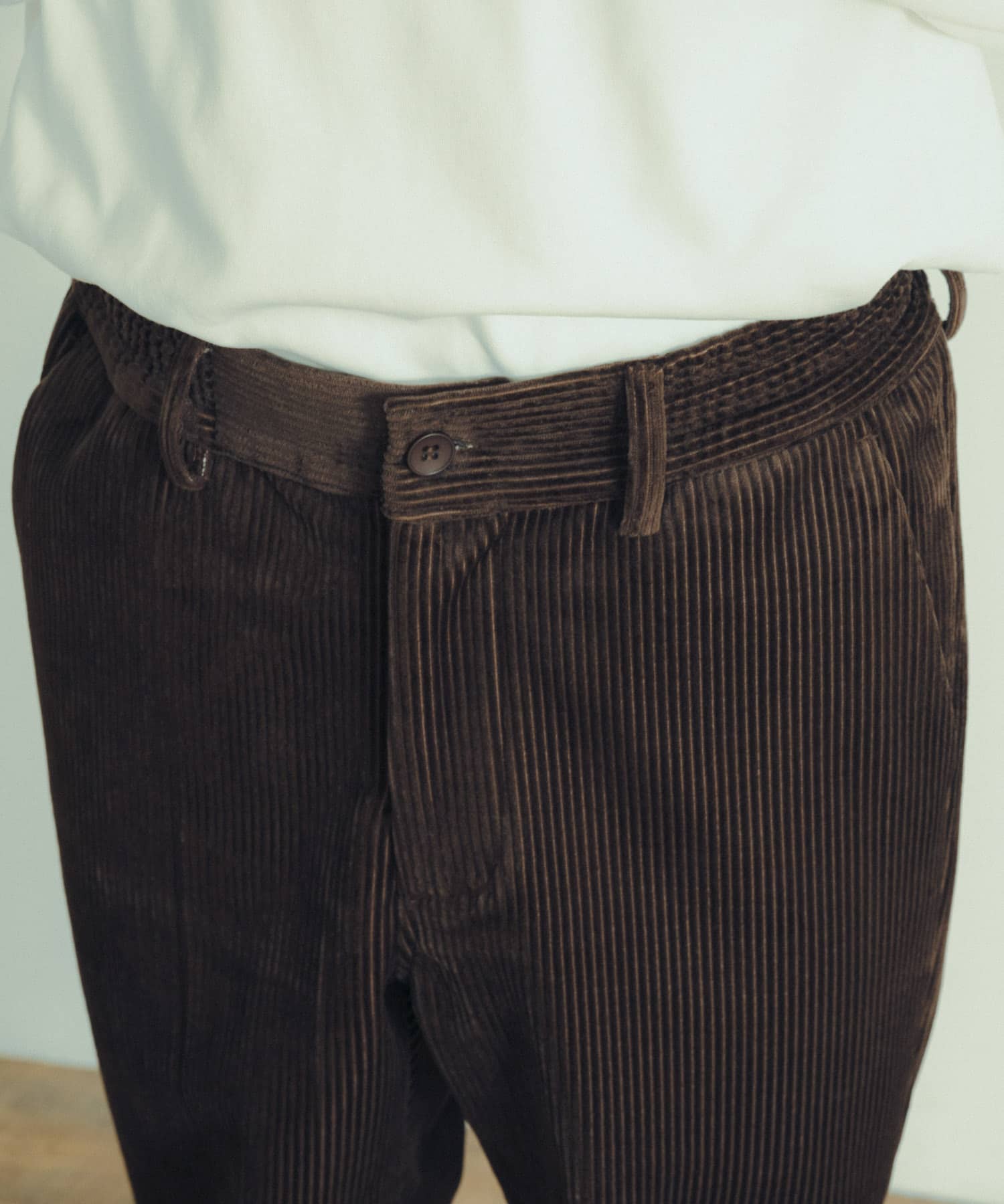 裏フリース ボンディングコーデュロイパンツ[IT37-14B004]｜URBAN