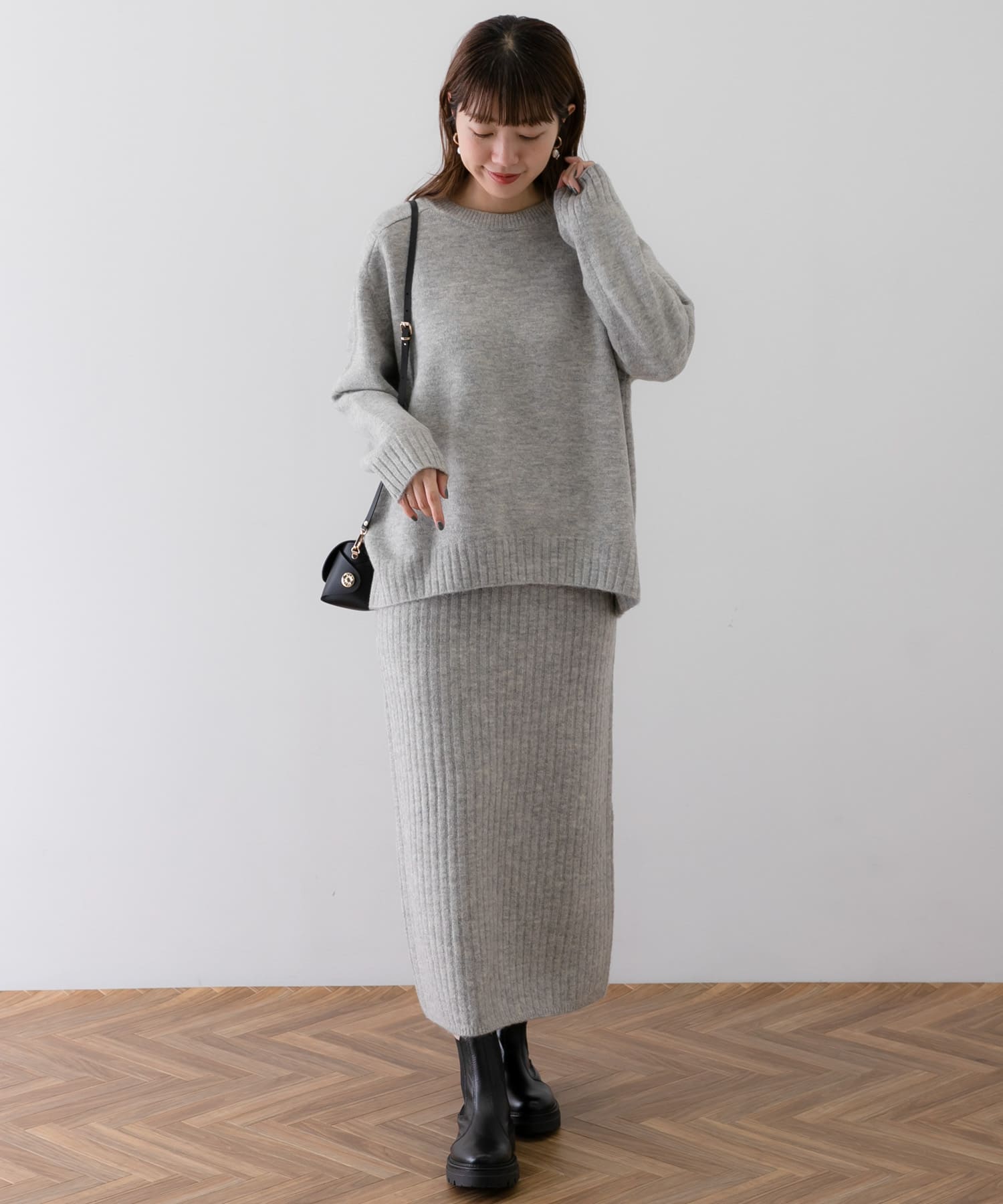 WEB限定』トップス×スカートニットセットアップ[LA37-26T701]｜URBAN