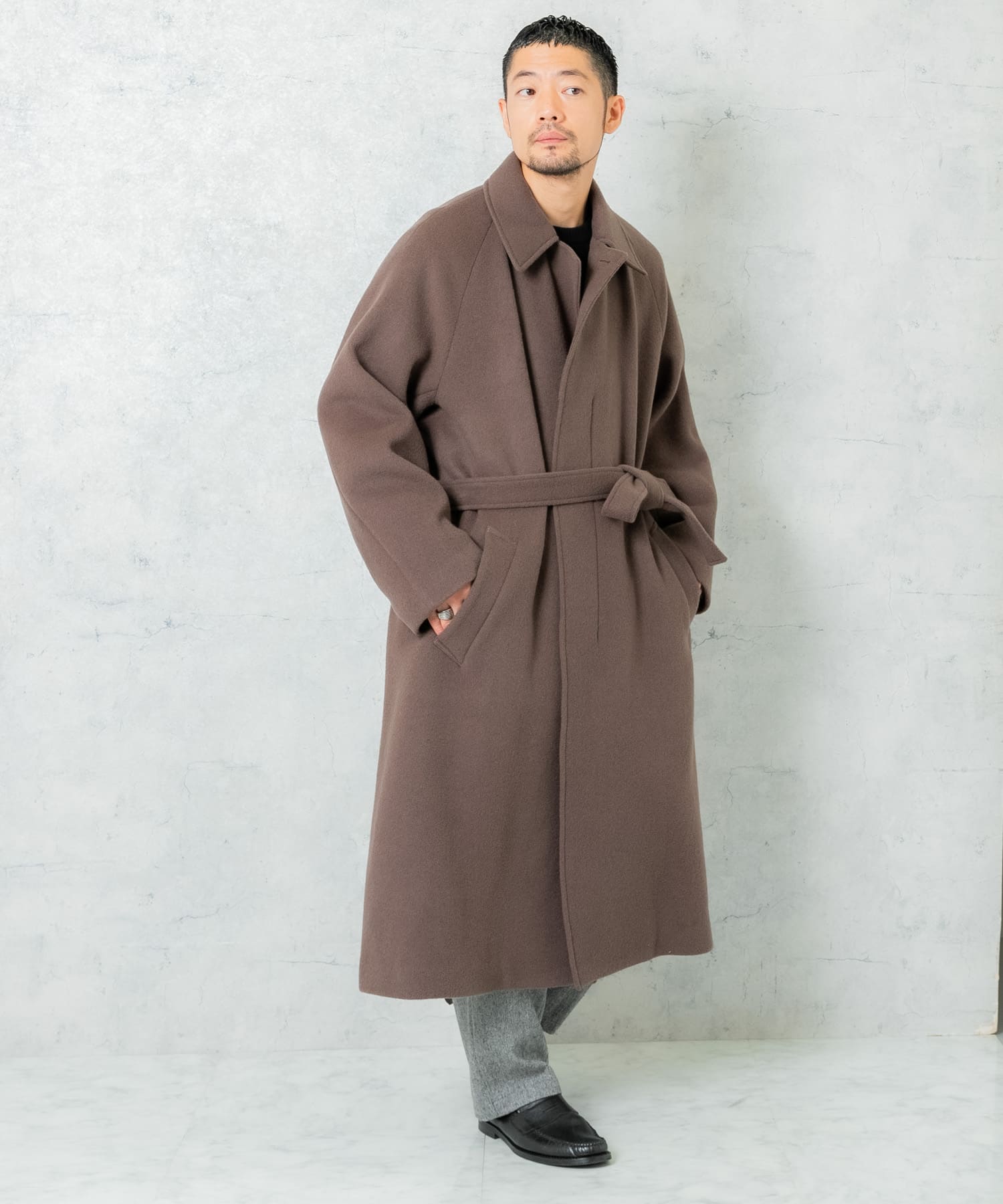両面ビーバーベルテッドオーバーコート[RA37-17M002]｜URBAN RESEARCH