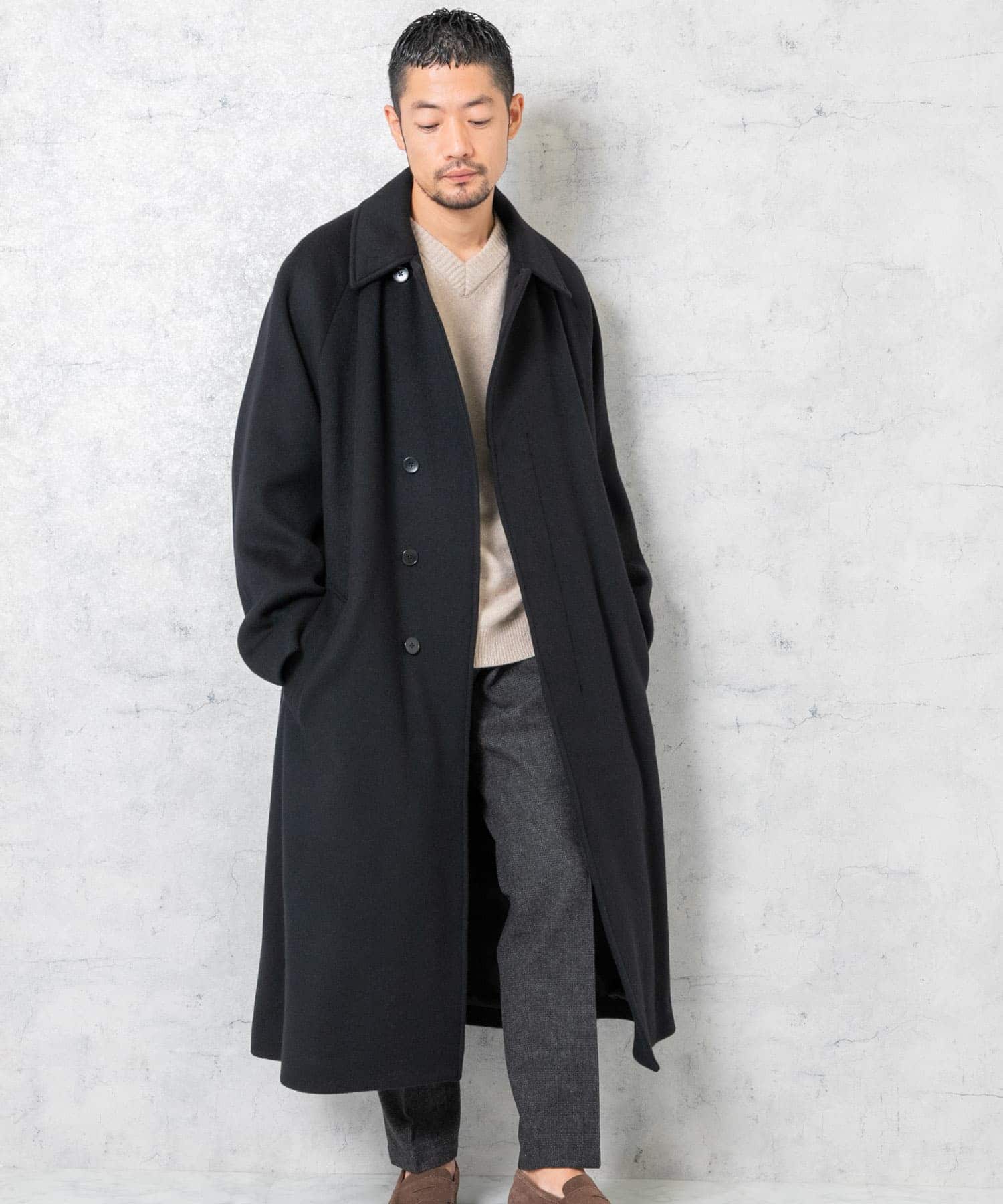 両面ビーバーベルテッドオーバーコート[RA37-17M002]｜URBAN RESEARCH