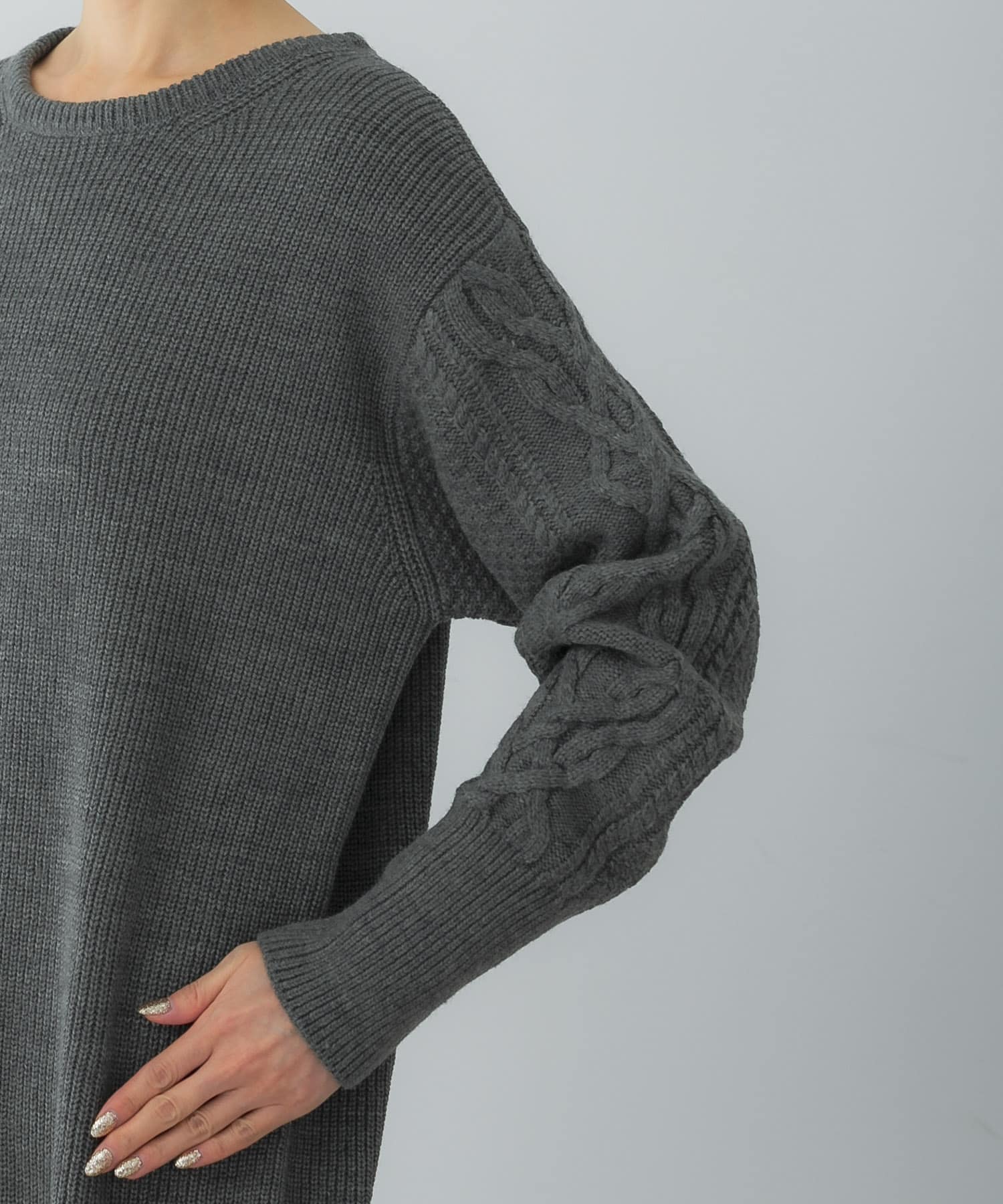 WEB限定』片畦袖柄編みニットワンピース[RA37-22C714]｜URBAN RESEARCH