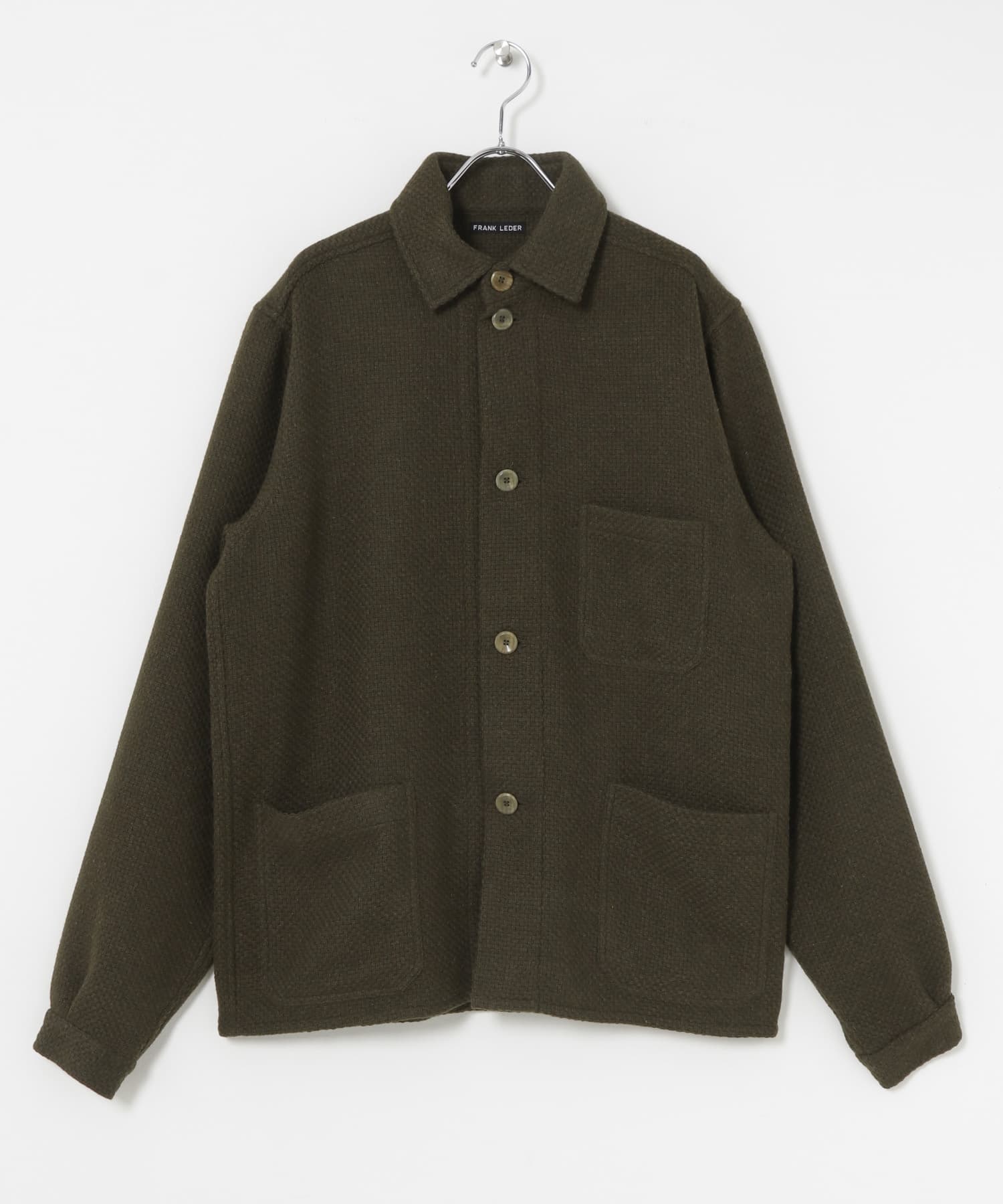 Frank Leder GREEN WOOL SHIRTS JACKET[0822034-UM36]｜URBAN RESEARCH
