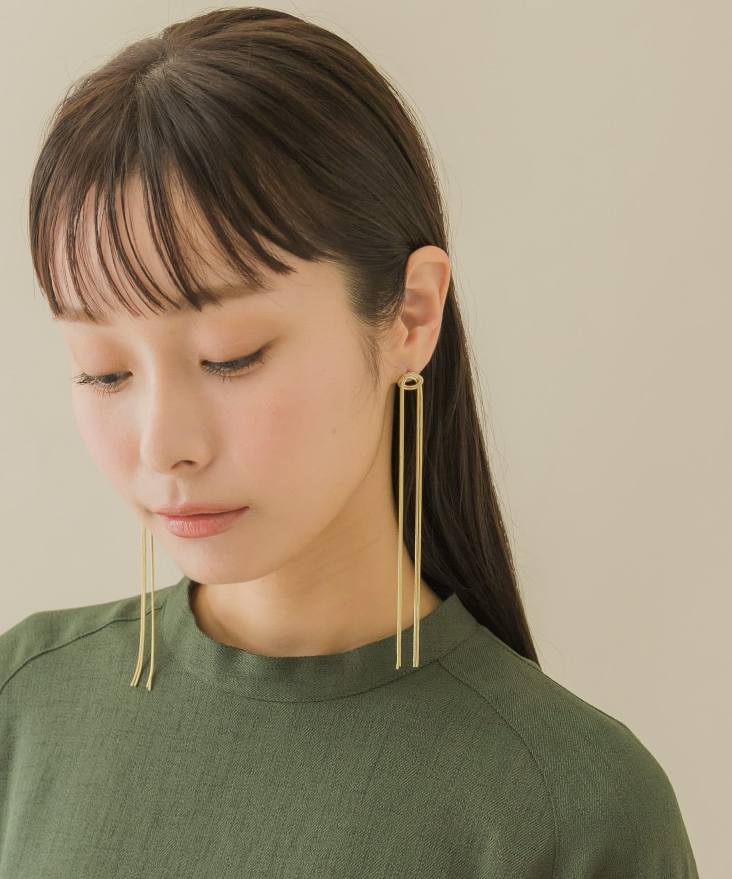 ノットスネークチェーンロングピアス[SM36-2LF054]｜URBAN RESEARCH
