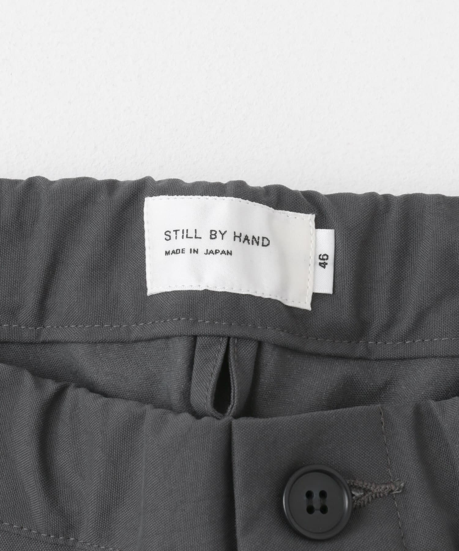 STILL BY HAND ナイロンテーパードタックパンツ[DM44PUS-PT06234