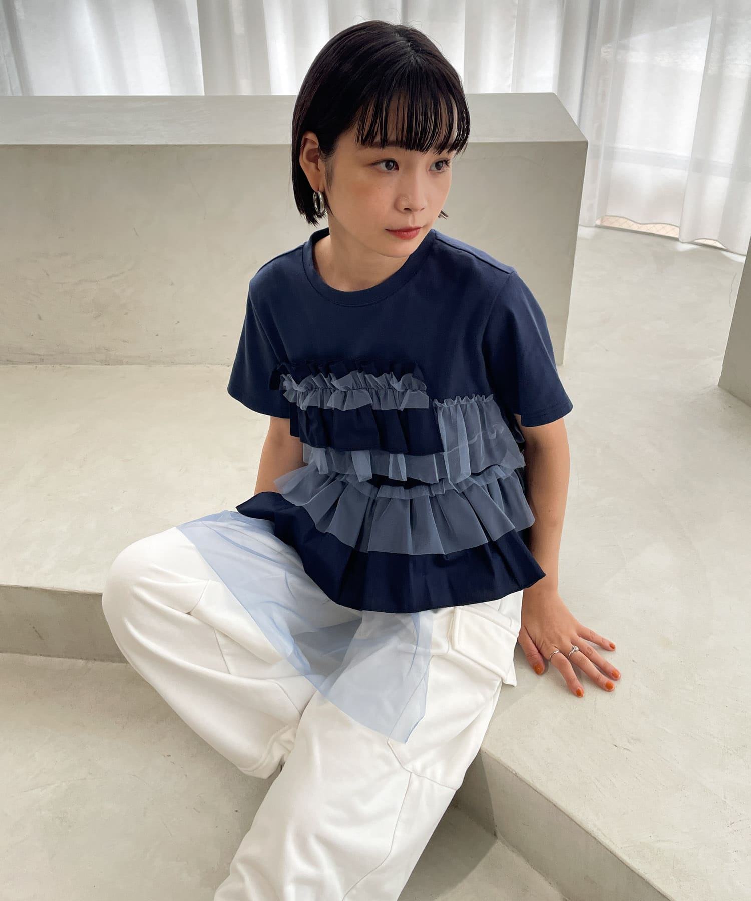 KBF / ケービーエフ フリルドッキングTEE : タカシマヤ