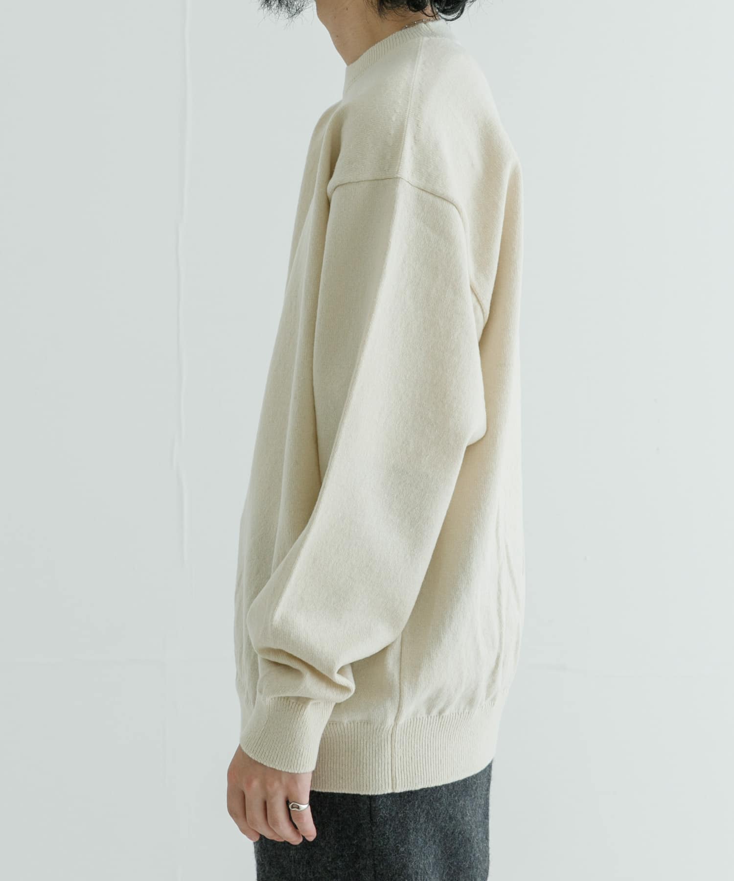 Yonetomi RIGID CASHMERE KNIT PULLOVER[UM46-95-244-020