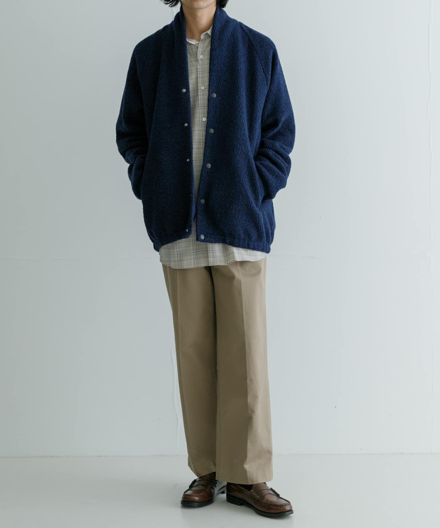Scye Boa Fleece Snap Cardigan[UM47-1724-23201]｜URBAN