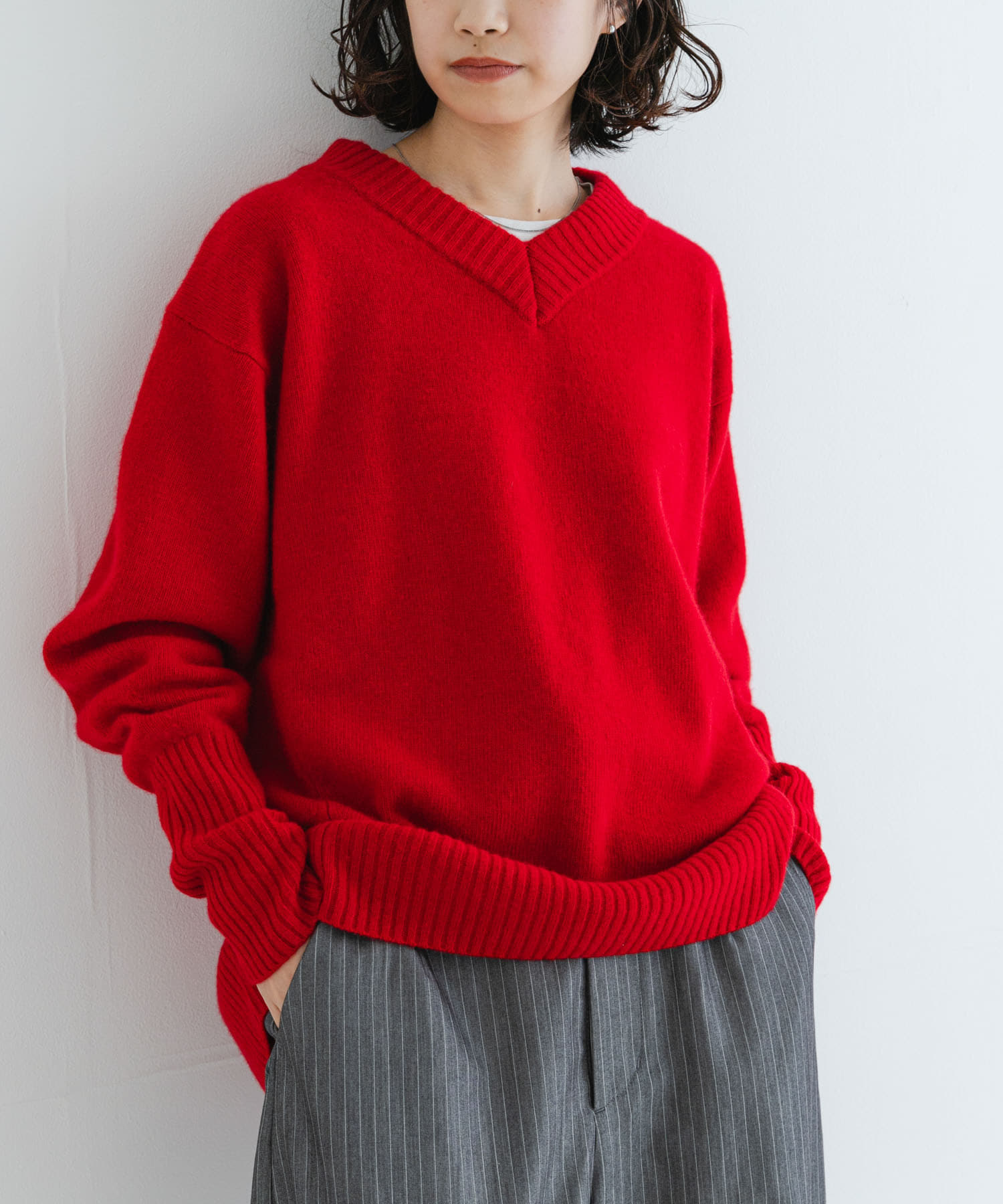 カシミヤ混 ワイドリブ タートルネックニット｜プルオーバー｜ニコル公式通販サイト｜NICOLE ONLINE SHOP