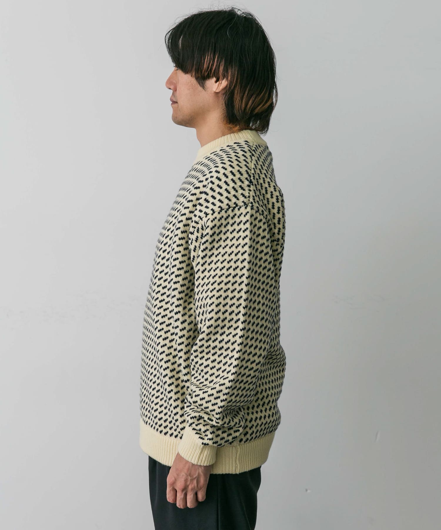 L.L.Bean Wayne Sweater Birds-Eye[DM4745758040PUS]｜URBAN