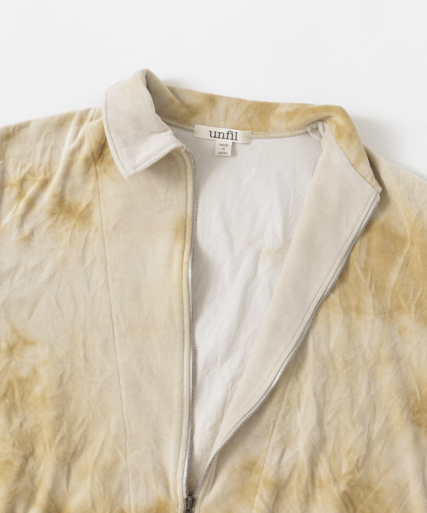 unfil tie-dyed velour zip polo[DW46-UW118]｜URBAN RESEARCH