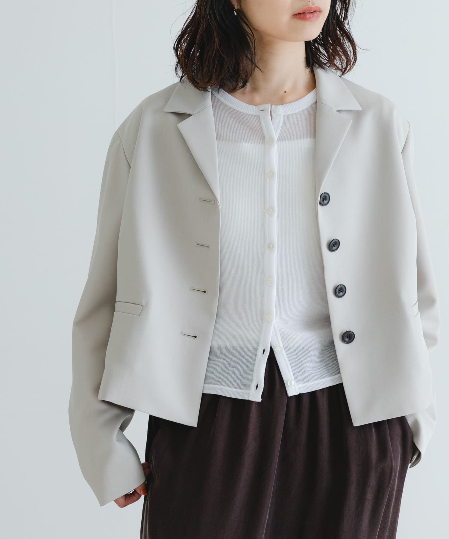 new basic ボックスショートジャケット[URA4-27C006]｜URBAN