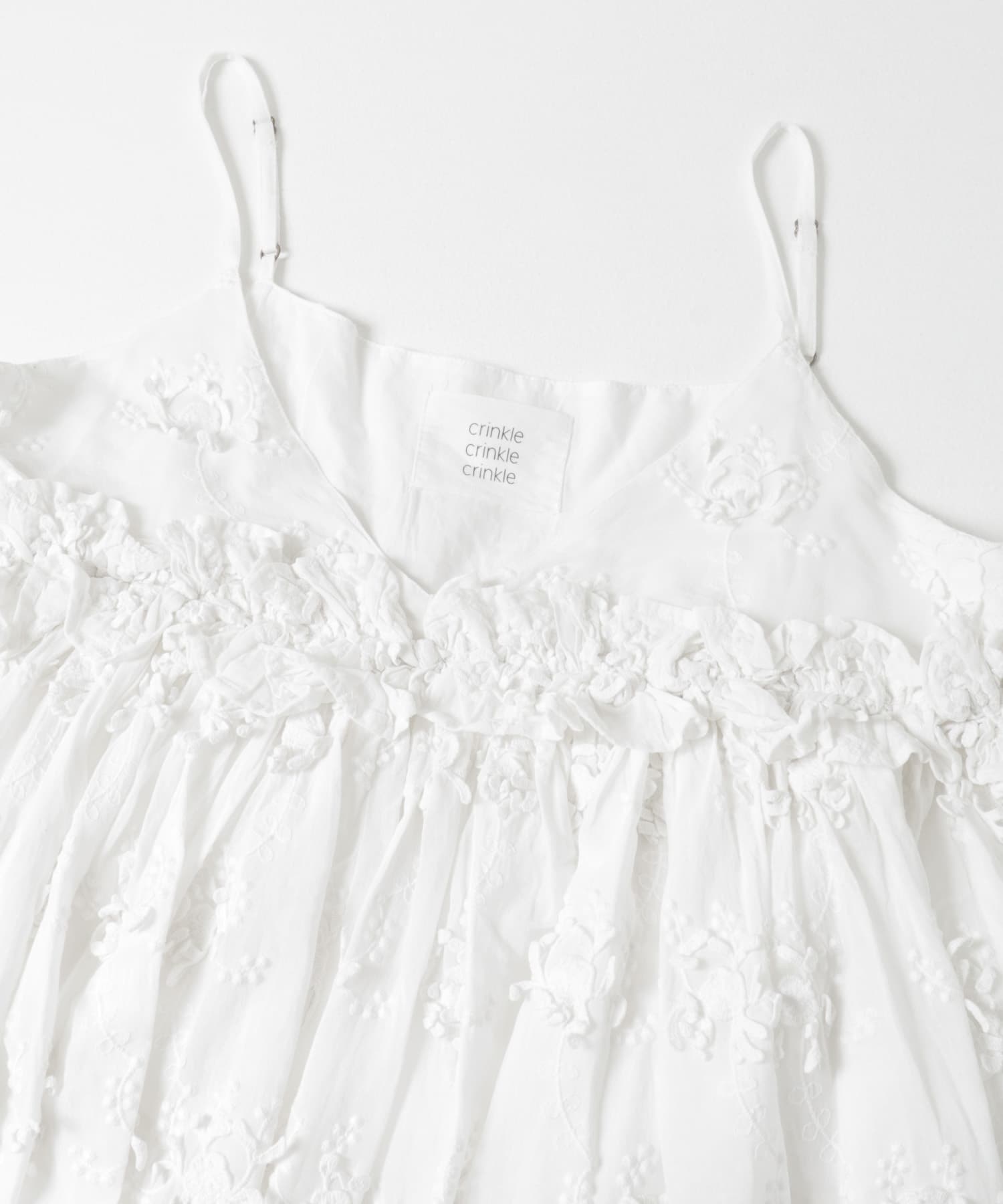 crinkle crinkle crinkle 3D embroidery camisole[UWA4-CC-3530