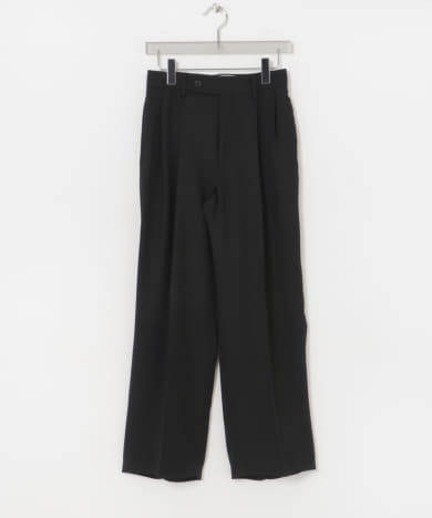 new basic　ダブルクロスキュプラパンツ