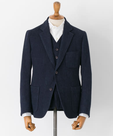 メンズファッションなら|FREEMANS SPORTING CLUB　INDIGO SASHIKO 2BSHACKET