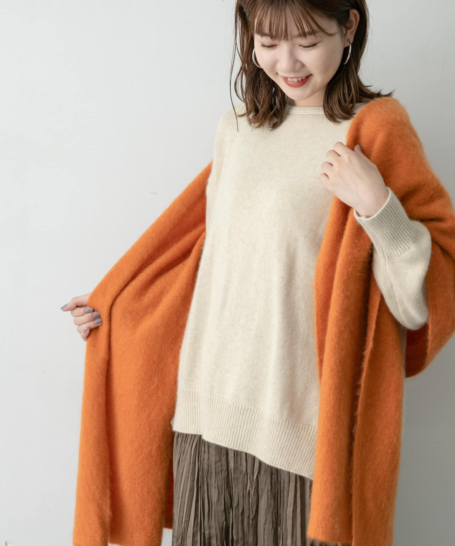 WEB/一部店舗限定】エアリーニット×プリーツスカートセット[RA07 WEB/一部店舗限定】エアリーニット×プリーツスカートセット[RA07
