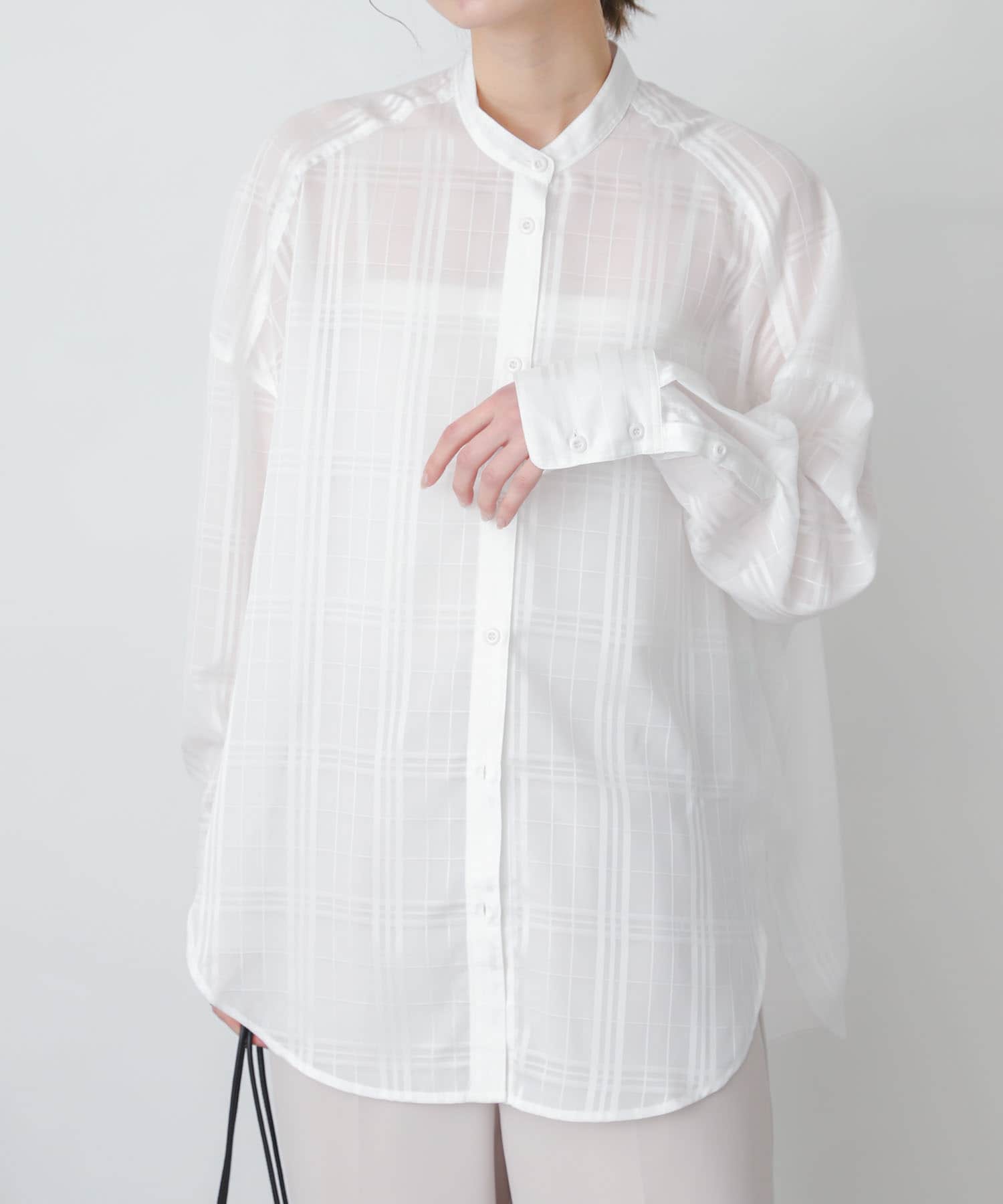 CITY シアーシャンブレーミドルチュニックシャツ | www.couros.com.pe
