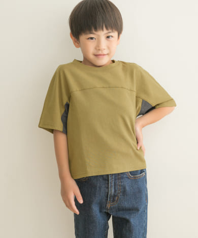 メッシュスウィッチングドルマンTシャツ(KIDS)