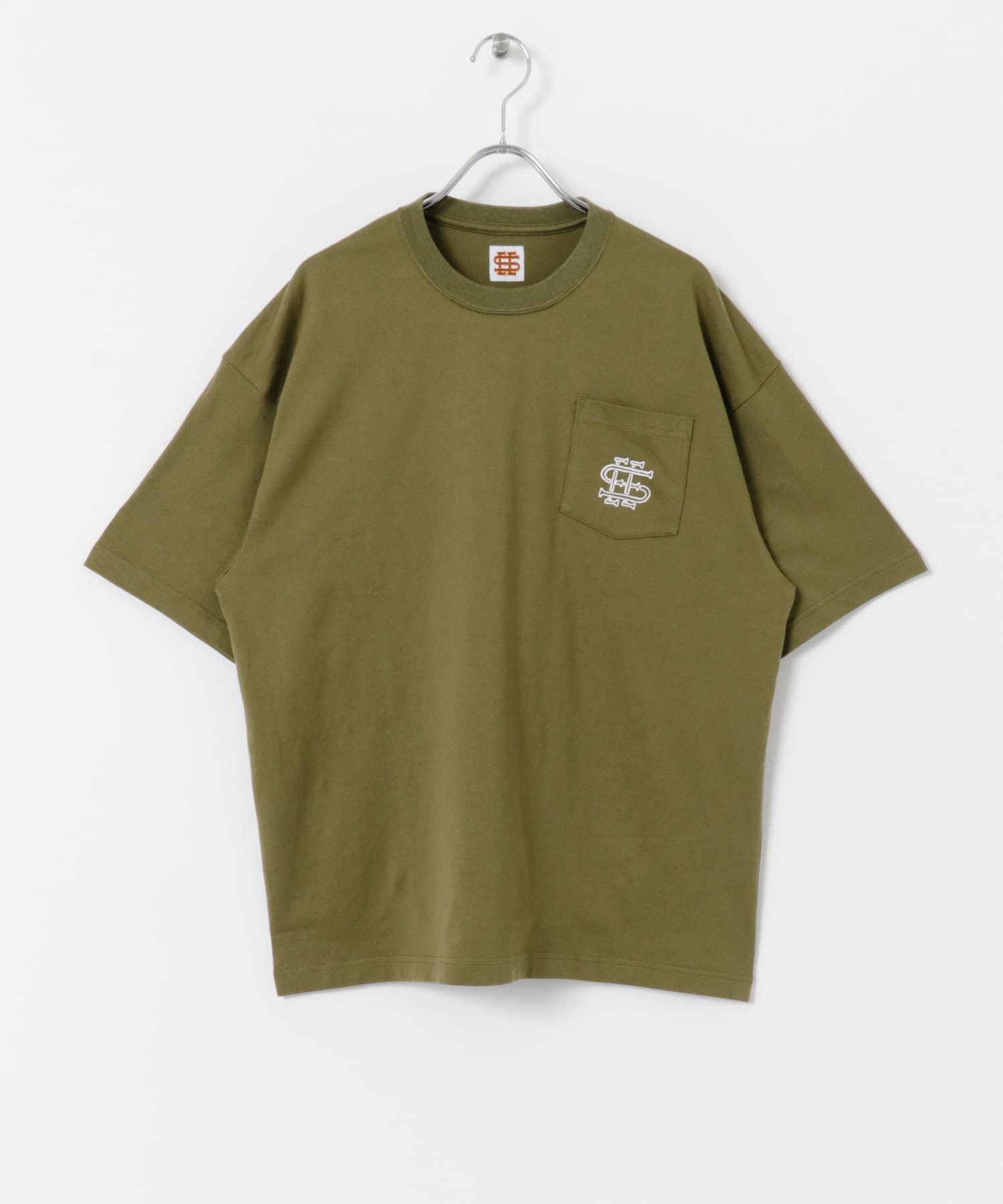 Supreme cut logo s/s top olive XL