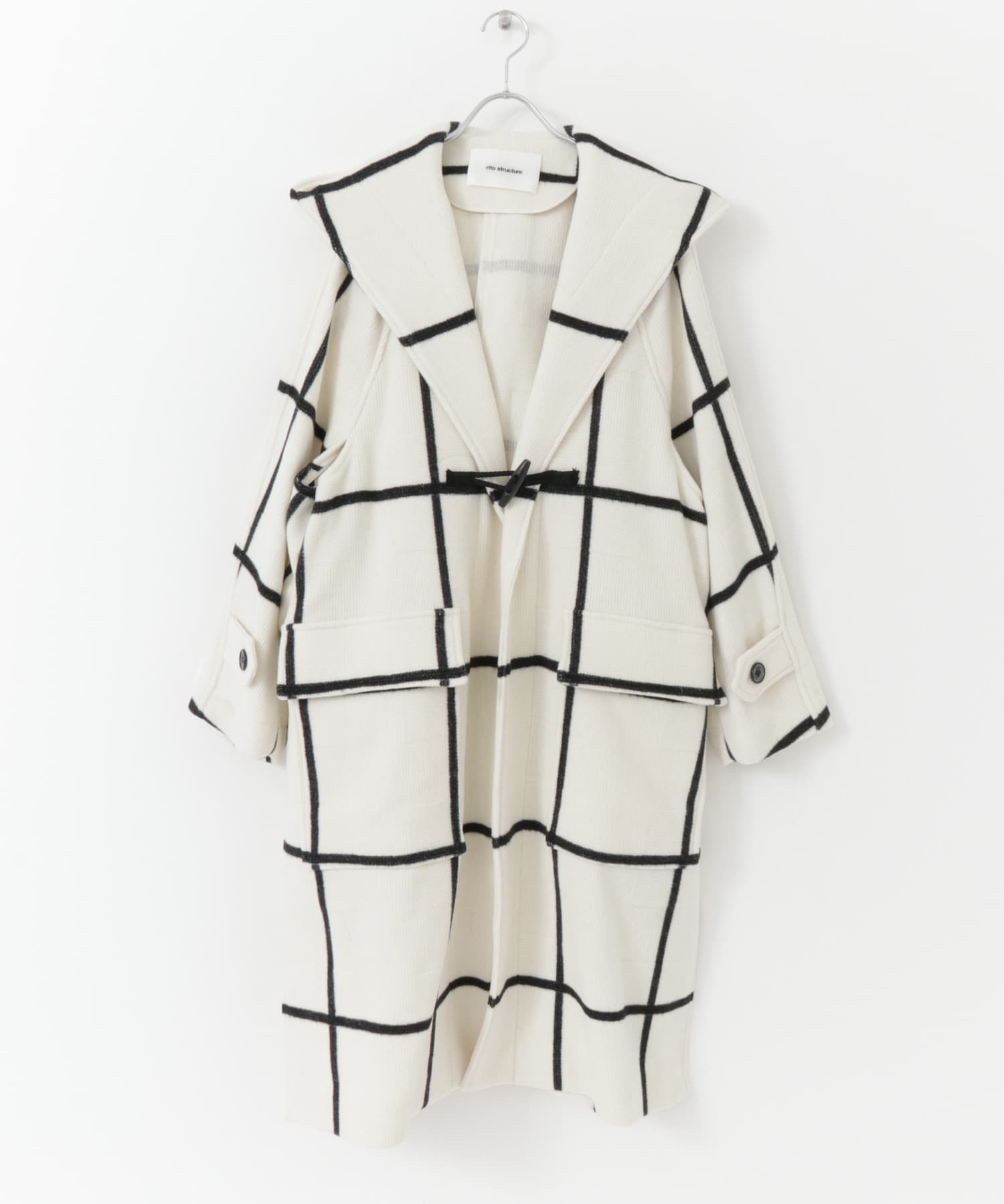 rito structure GRID-PATTERN DUFFLE COAT[077R22W019CUL27]｜URBAN