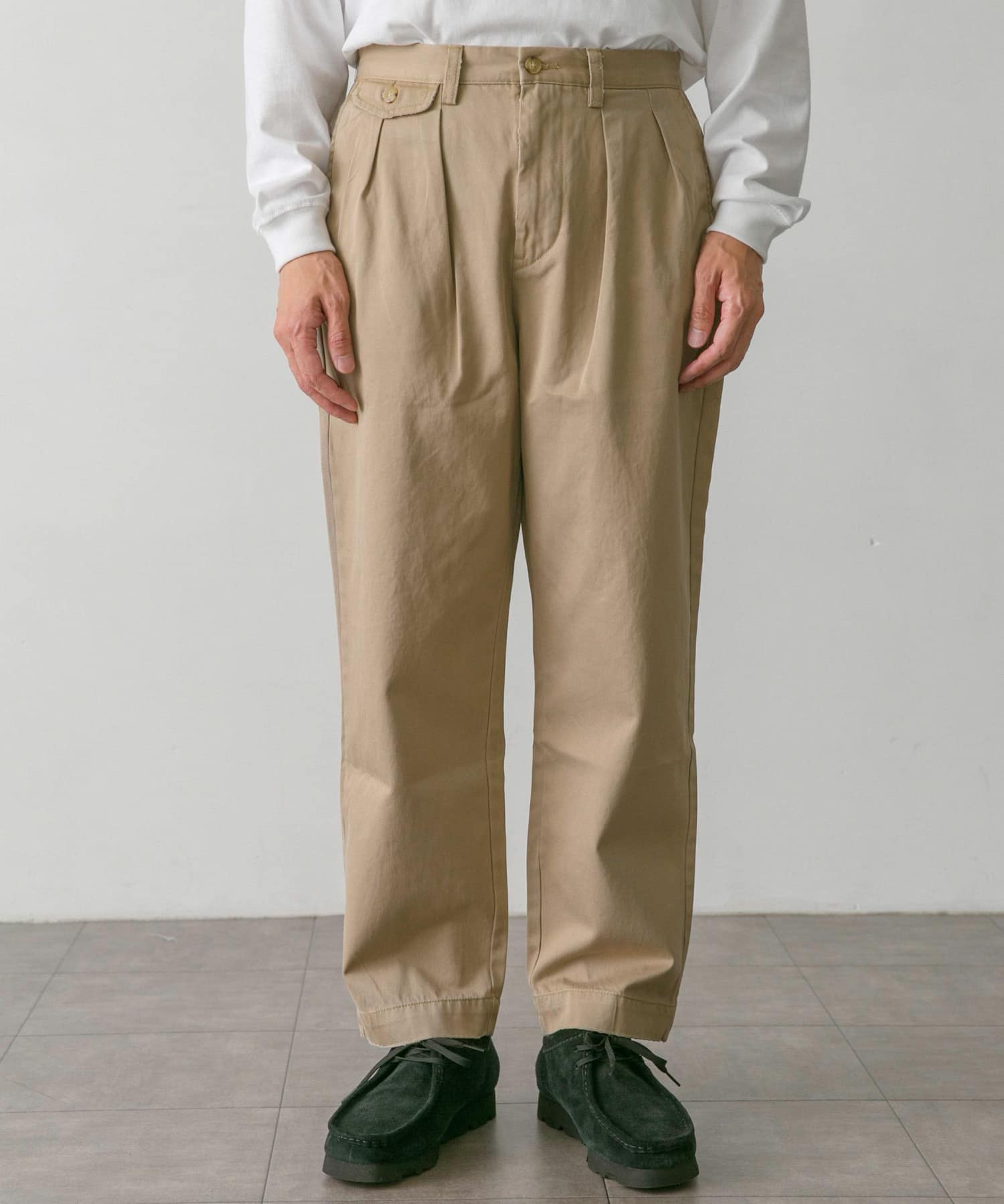 POLO RALPH LAUREN WHITMANCHINO PLEATED PANTS[RLH DM