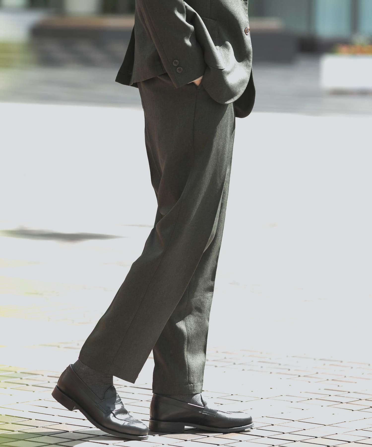 LIFE STYLE TAILOR ウールライクツイルパンツ[DT27-14L501]｜URBAN