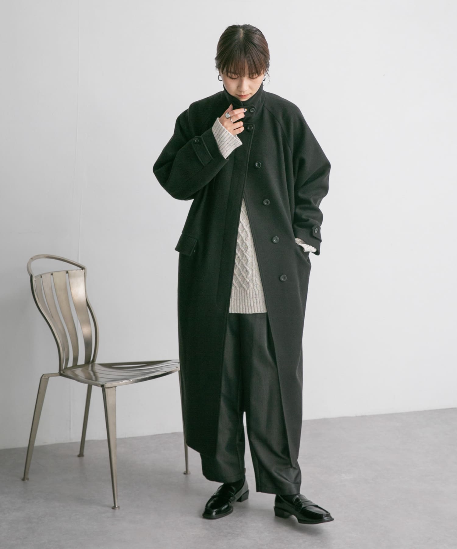 コクーンロングコート - caracarbon.com