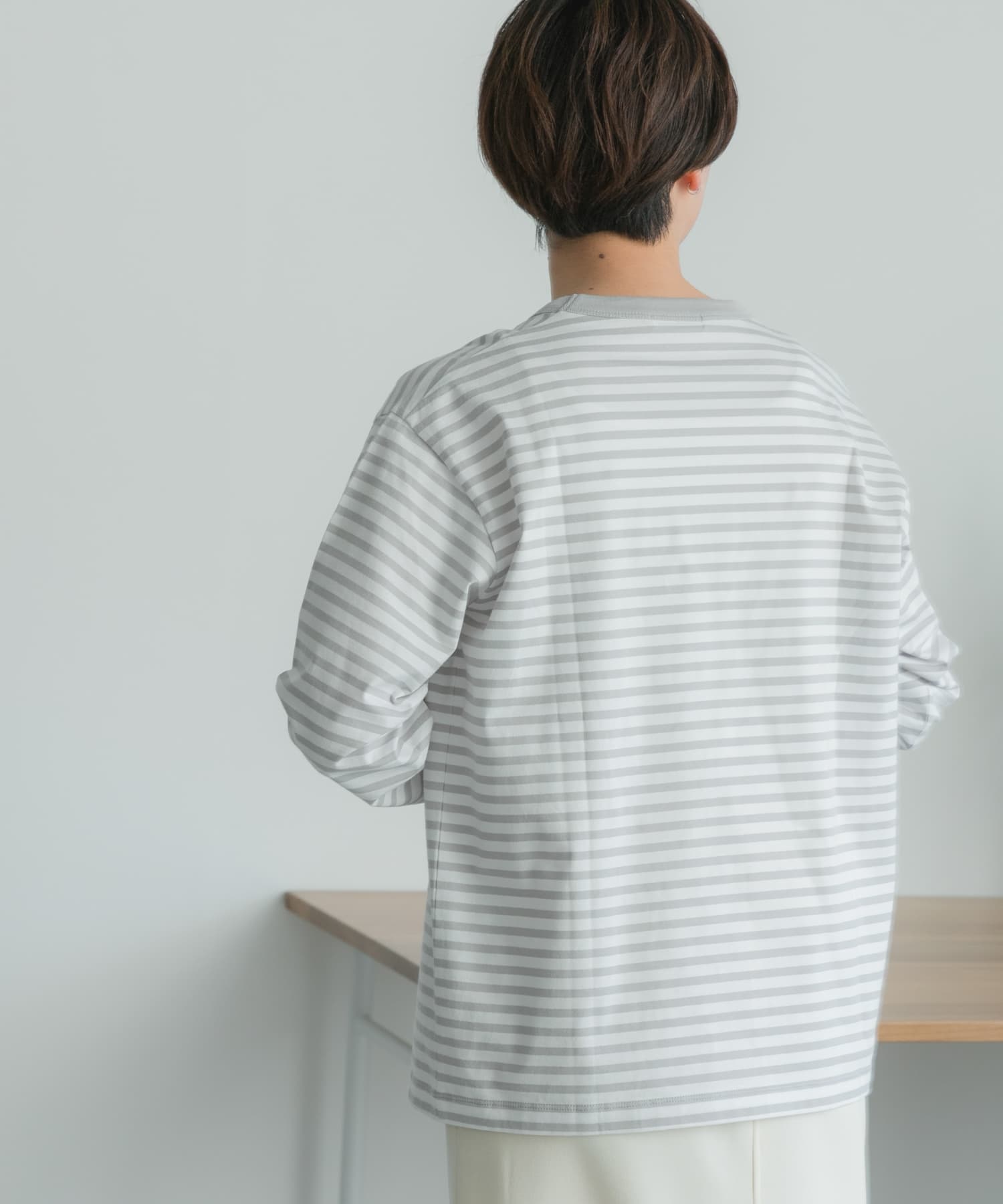 FORK&SPOON ボーダーロングスリーブTシャツ[DF34-21V008]｜URBAN