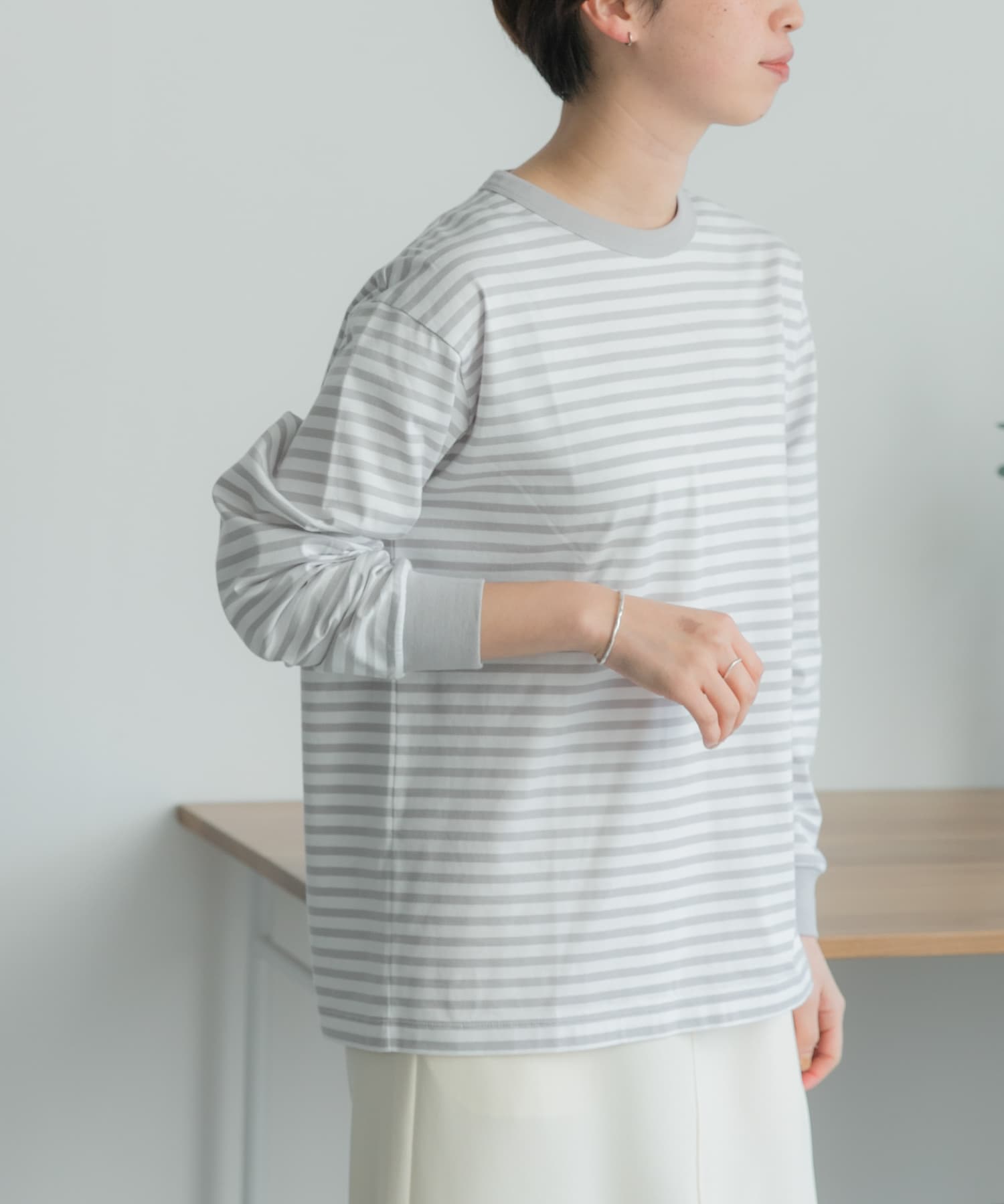 FORK&SPOON ボーダーロングスリーブTシャツ[DF34-21V008]｜URBAN