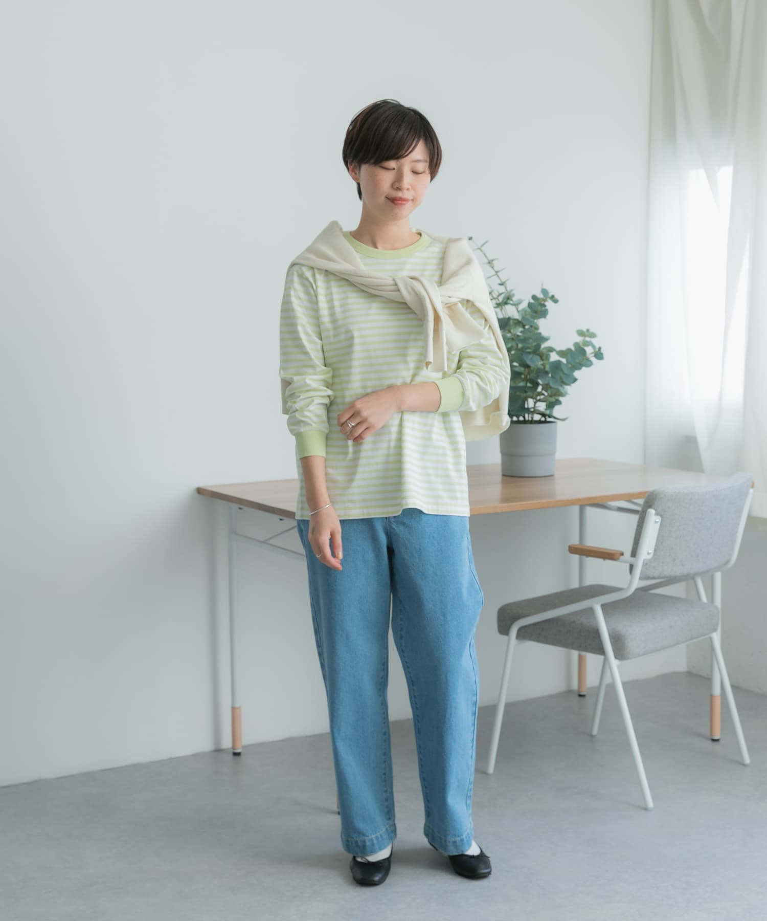 FORK&SPOON ボーダーロングスリーブTシャツ[DF34-21V008]｜URBAN