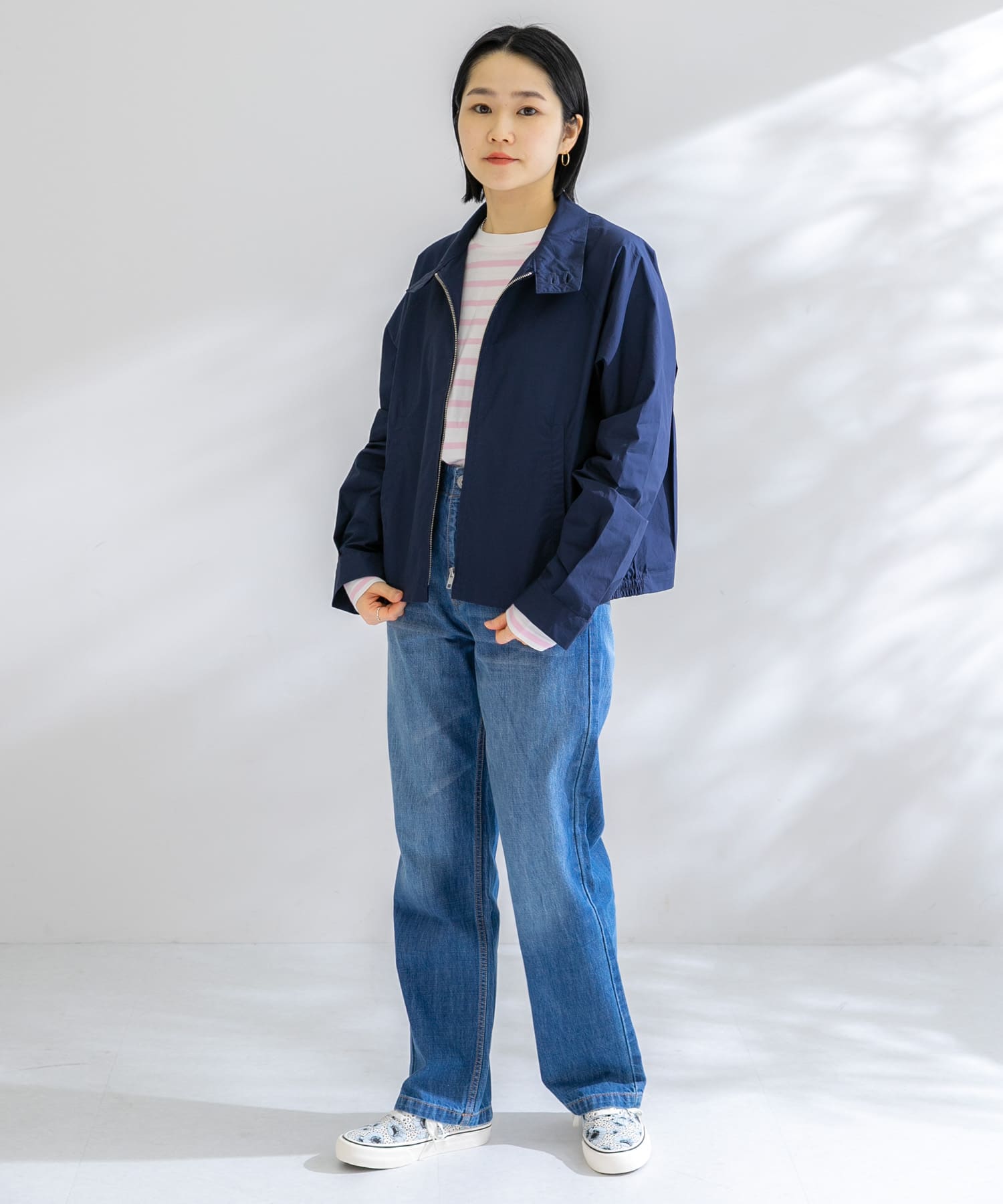 ネイビー】『別注』Sports Wear*DOORS コットンショートジャケット