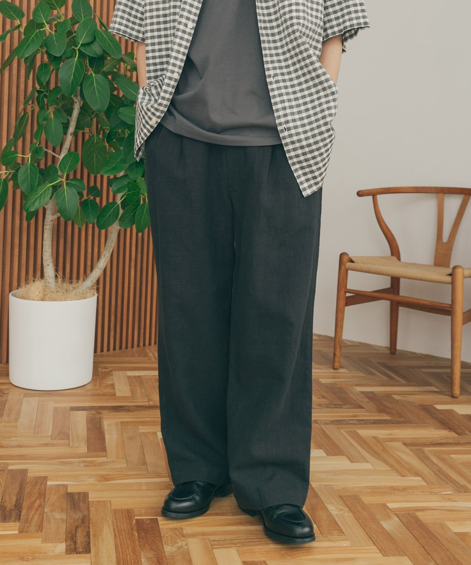 FORK&SPOON コットンリネンテクスチャーパンツ[DF35-14V075]｜URBAN 