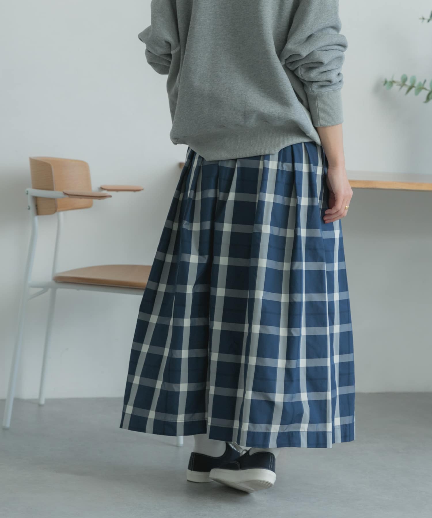 FORK&SPOON PEタフタチェックスカート[DF34-25V030]｜URBAN RESEARCH 