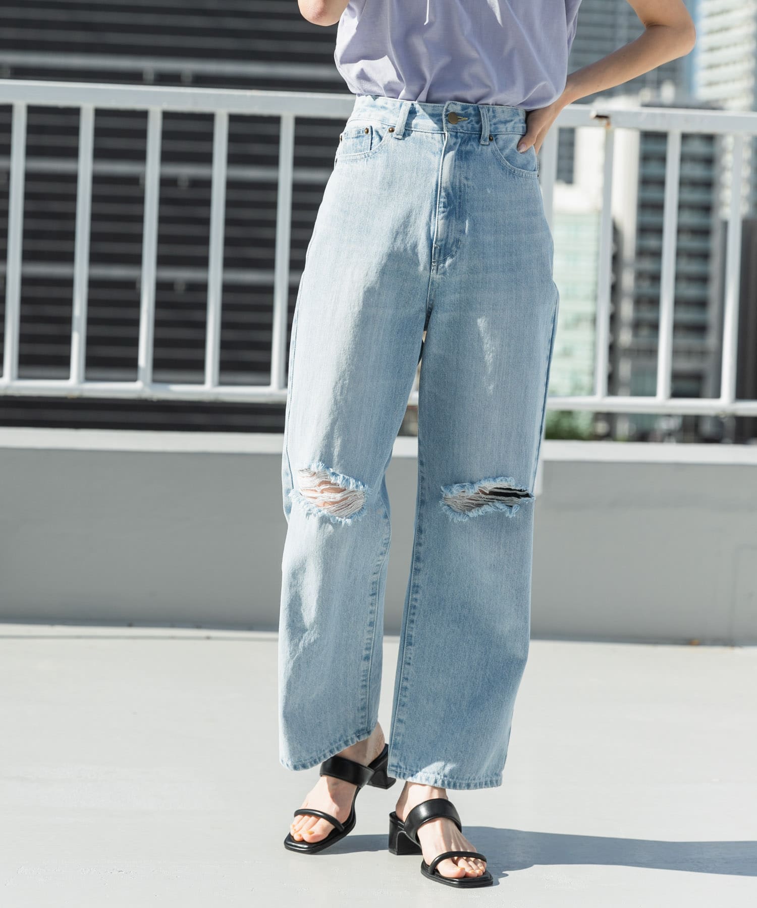 堀田真由さん着用』ハイウエストクラッシュデニム[AA34-24A013]｜URBAN RESEARCH公式ファッション通販