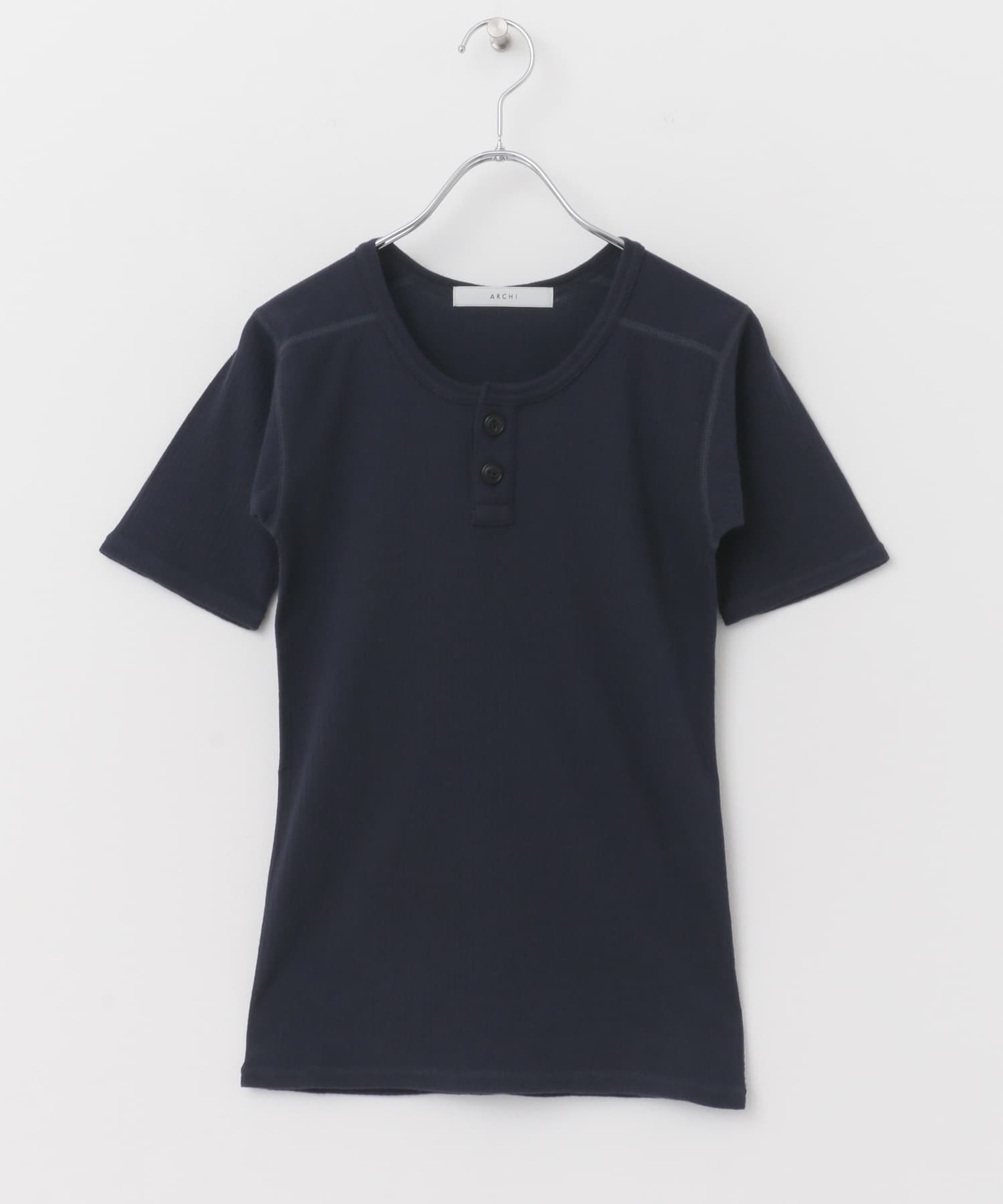 WEB/一部店舗限定』ARCHI RIB HENLEY TOP[AS23-K2-DW35]｜URBAN