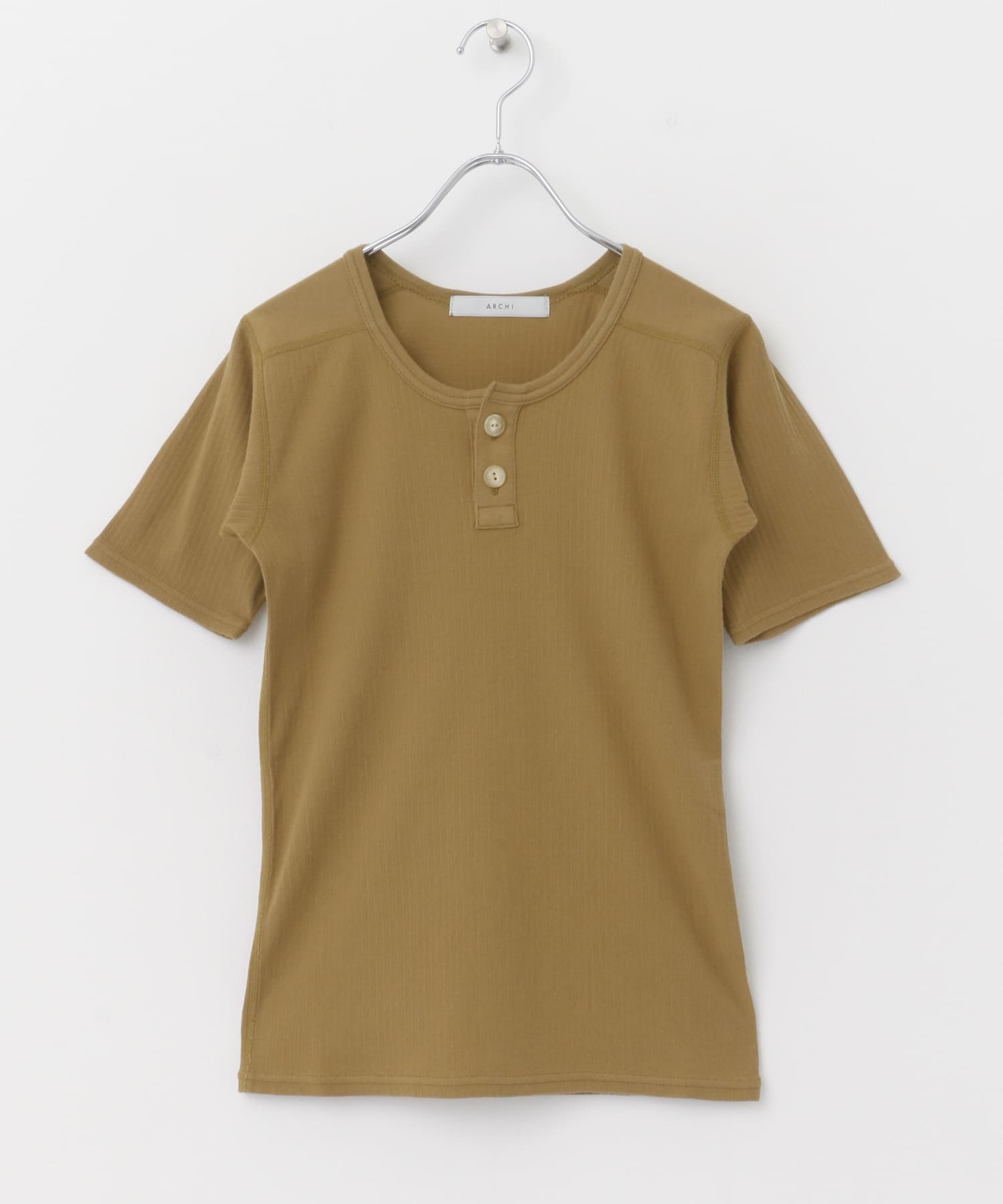 WEB/一部店舗限定』ARCHI RIB HENLEY TOP[AS23-K2-DW35]｜URBAN