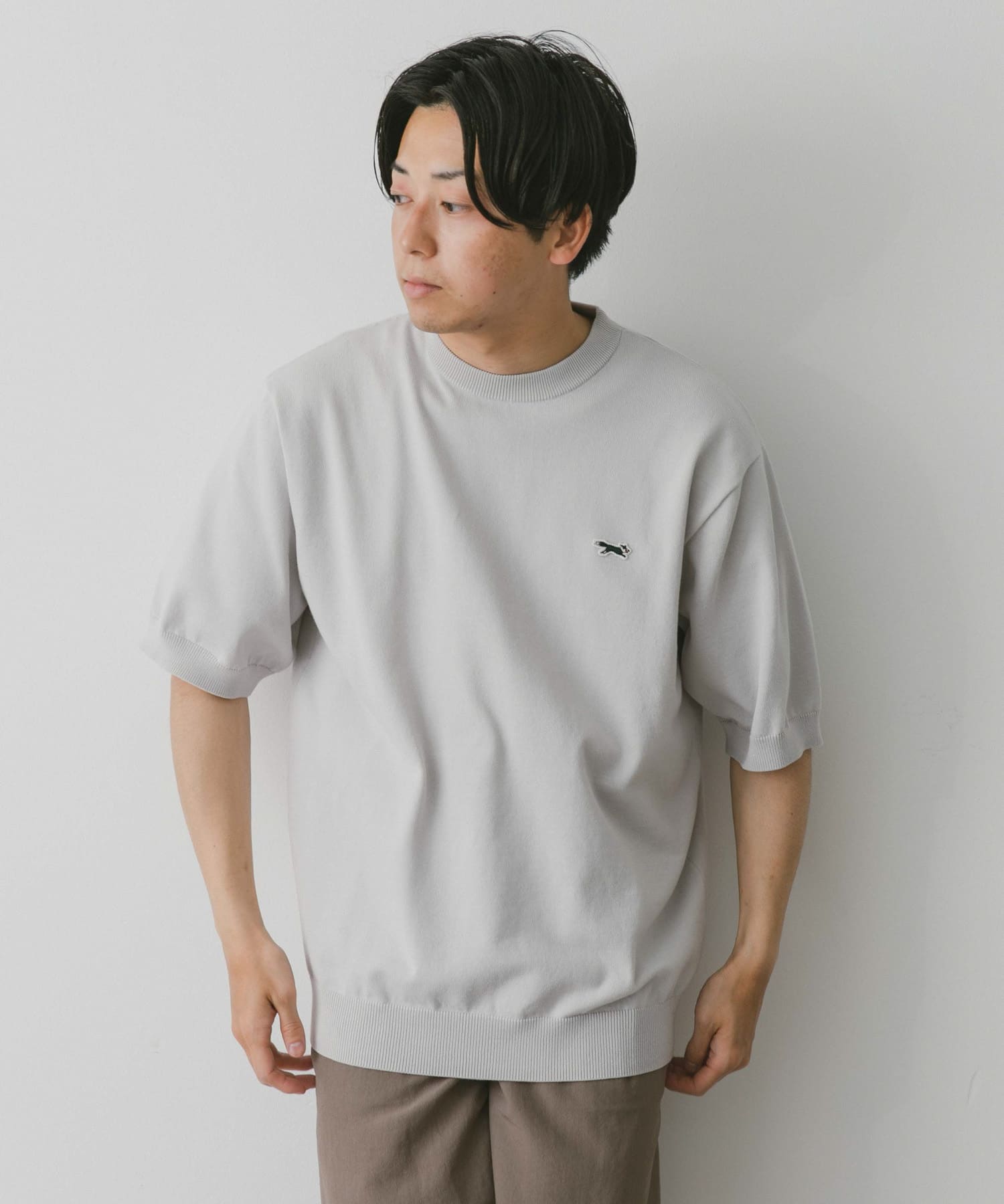 洗濯可』『別注』PENNEYS×DOORS THE FOX ハイゲージニットTシャツ[DR35