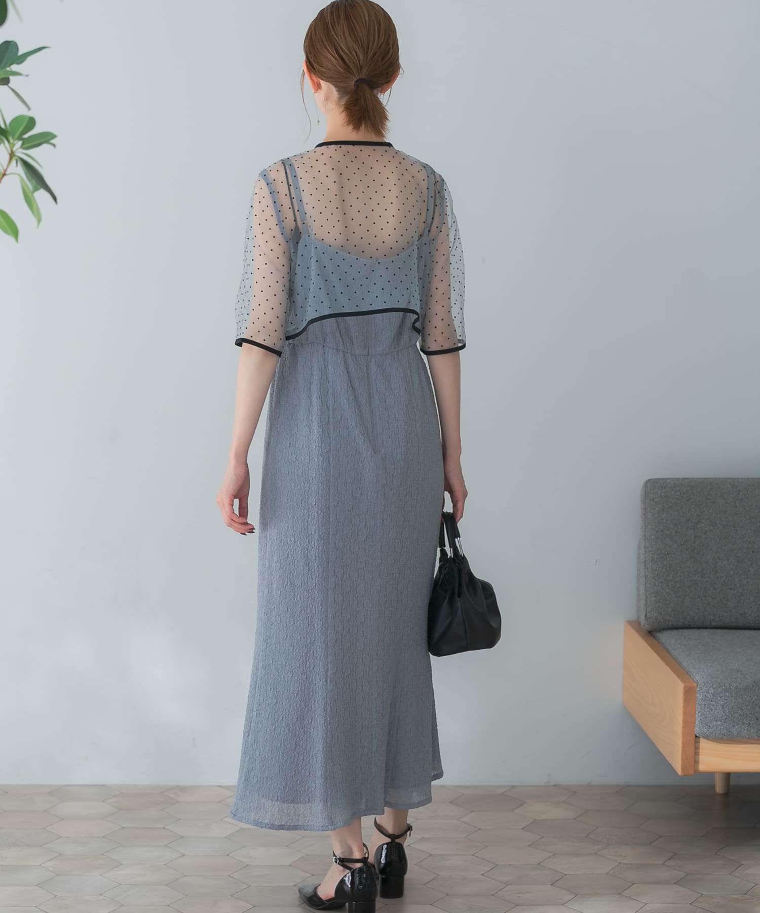 kaene ドット×シュリンクレースドレス[100885-RL35]｜URBAN RESEARCH公式ファッション通販