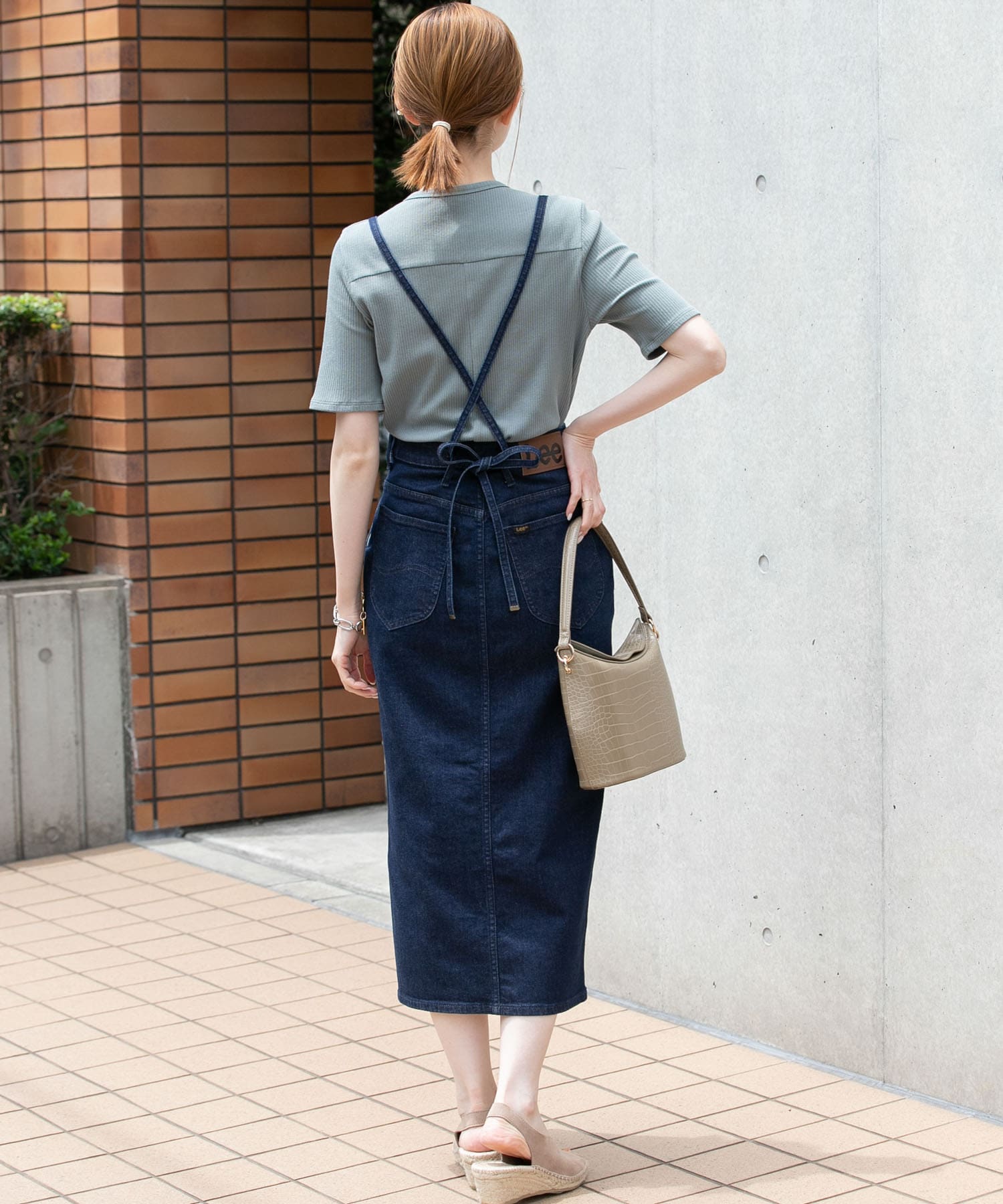 『別注』Lee×ROSSO　SUSPENDER SKIRT