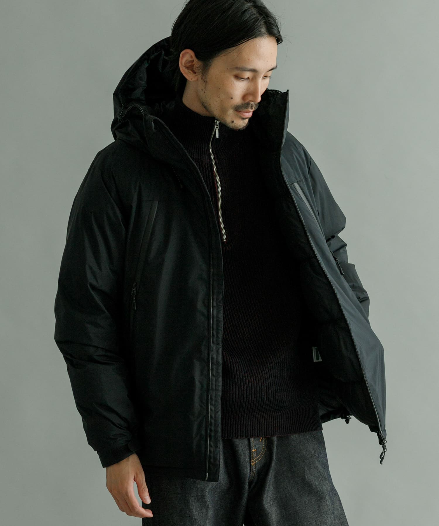 NANGA×URBAN RESEARCH iD オーロラダウンジャケット 黒L