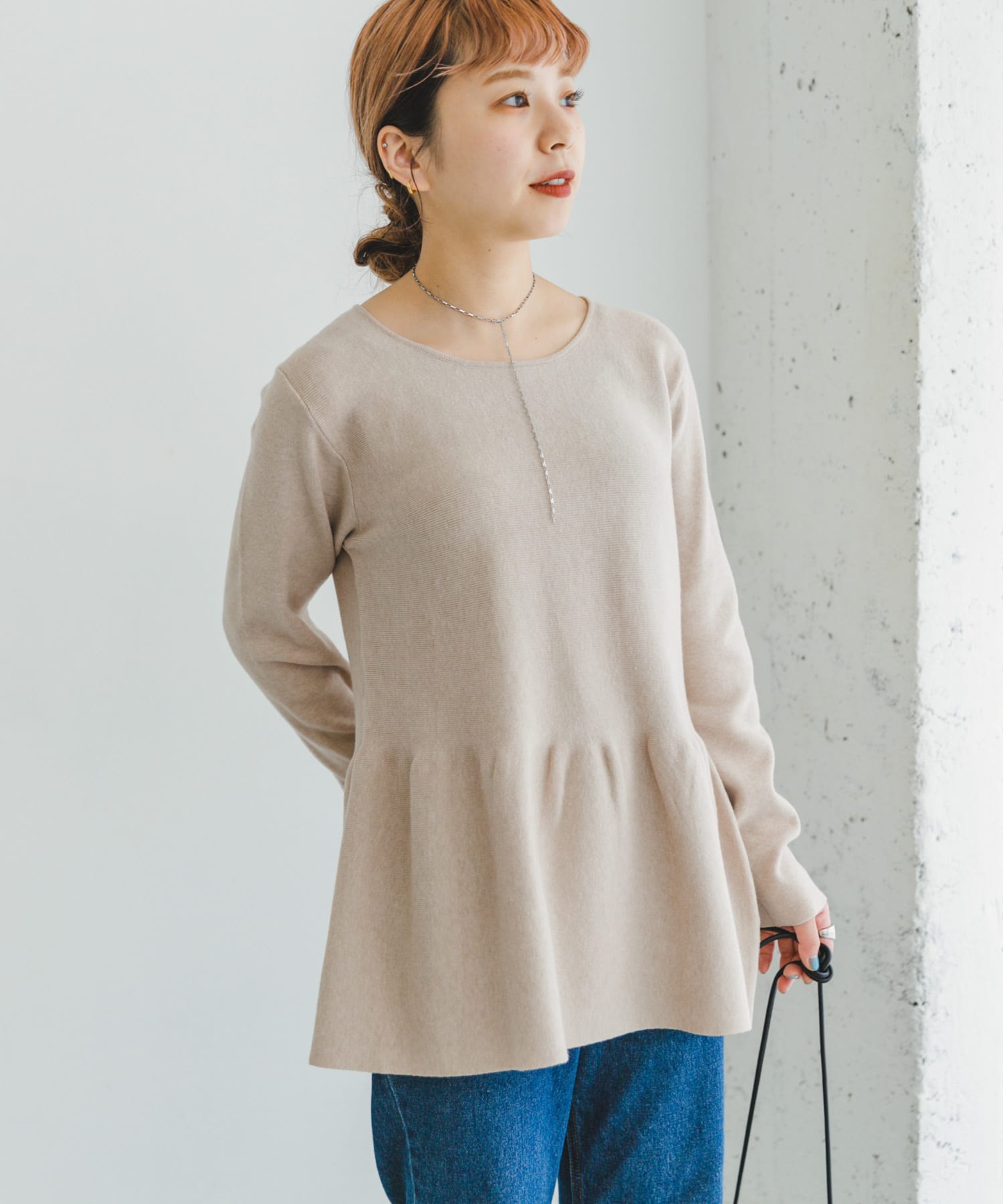 ペプラムニットプルオーバー[IT36-22A011]｜URBAN RESEARCH公式