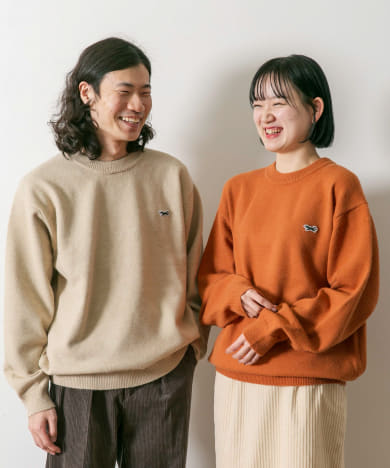 『別注』『ユニセックス』PENNEYS×DOORS　THE FOX クルーネックスフレニット